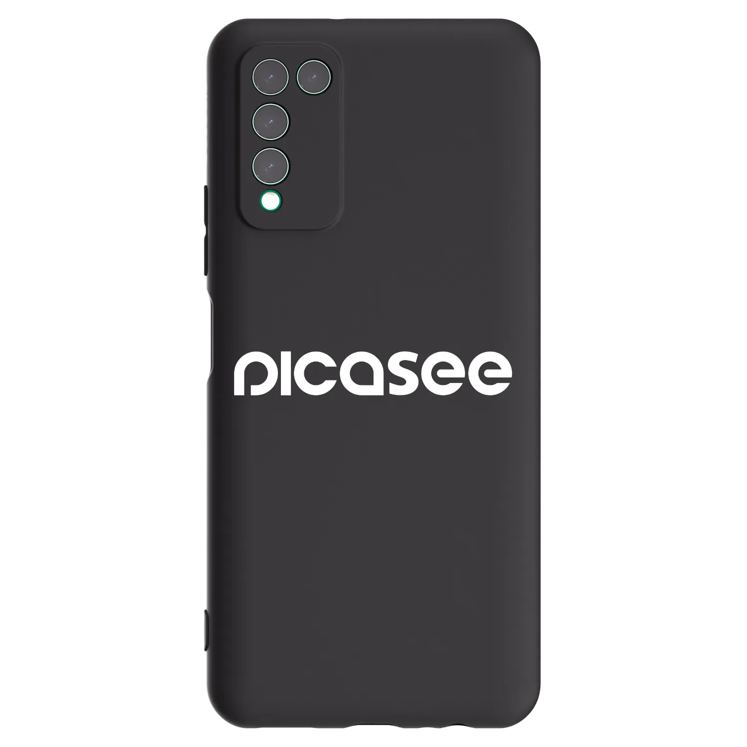 Picasee fekete szilikon tok az alábbi mobiltelefonokra Honor 10X Lite - Picasee - new logo - white