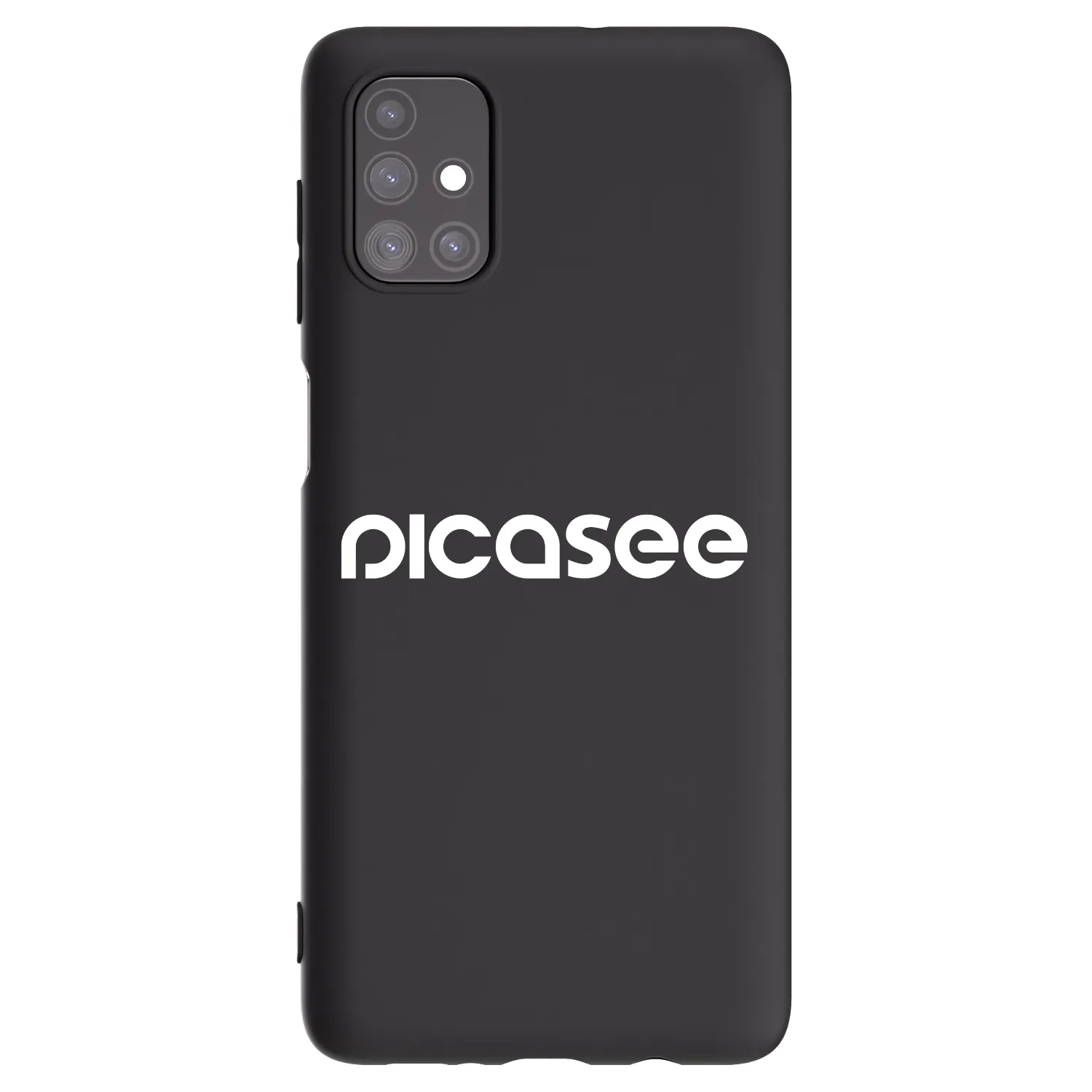 Picasee fekete szilikon tok az alábbi mobiltelefonokra Samsung Galaxy M51 M515F - Picasee - new logo - white