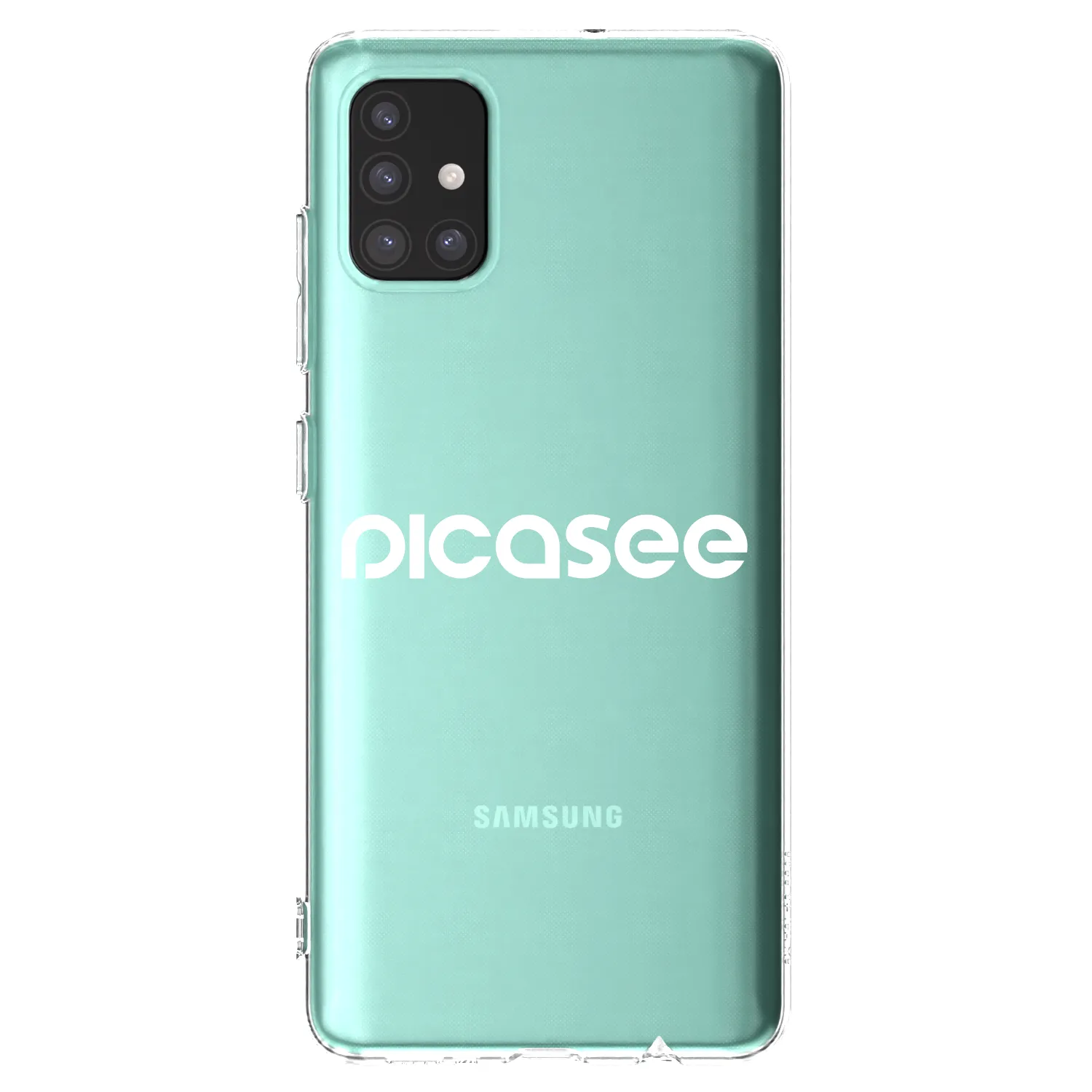 Picasee átlátszó szilikon tok az alábbi mobiltelefonokra Samsung Galaxy M51 M515F - Picasee - new logo - white