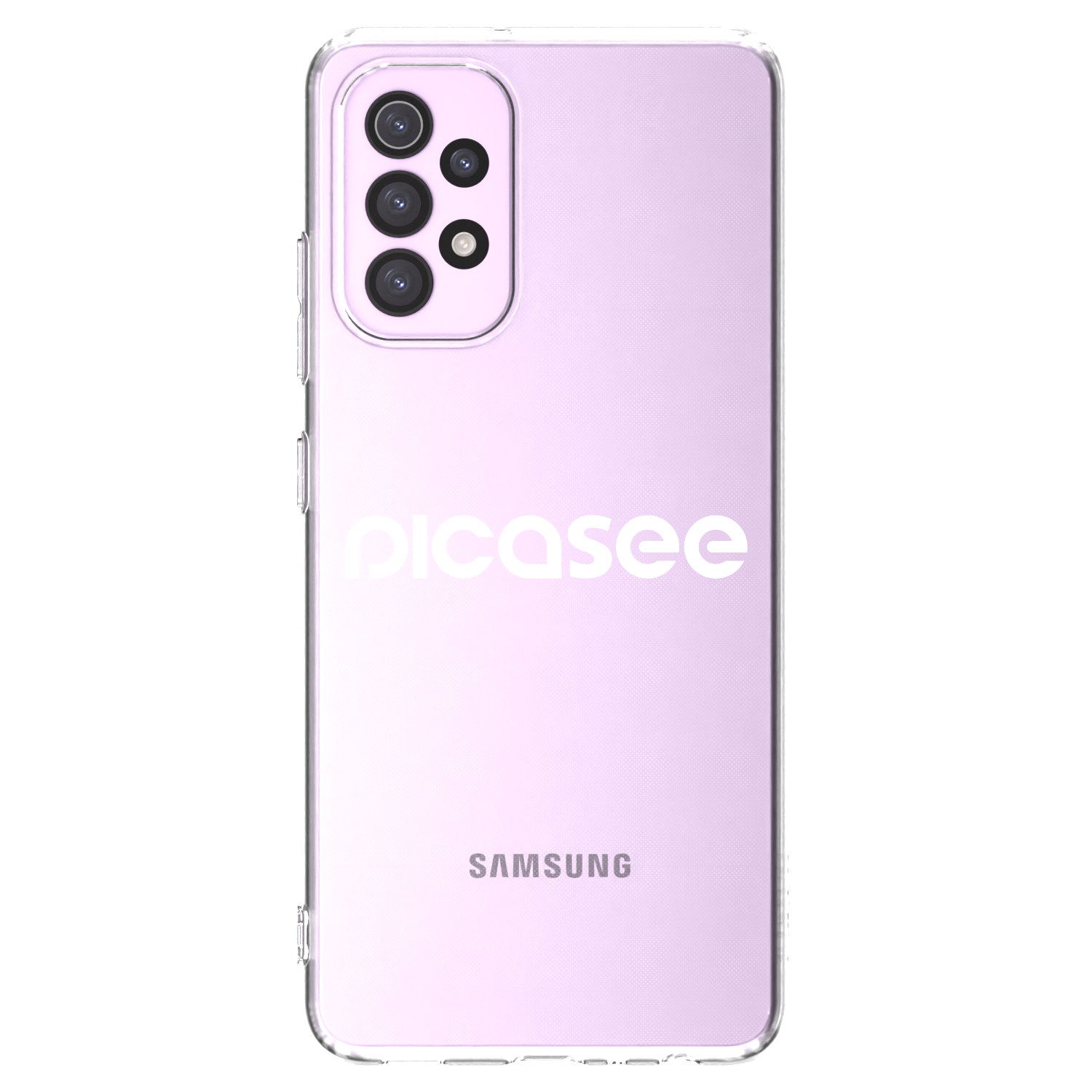 Picasee átlátszó szilikon tok az alábbi mobiltelefonokra Samsung Galaxy A32 5G A326B - Picasee - new logo - white