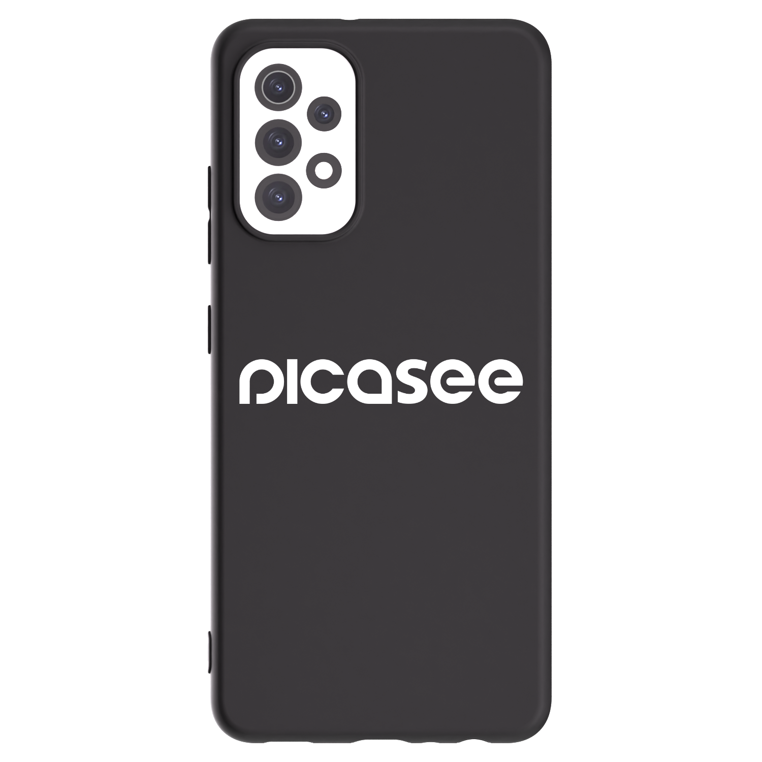 Picasee fekete szilikon tok az alábbi mobiltelefonokra Samsung Galaxy A32 5G A326B - Picasee - new logo - white