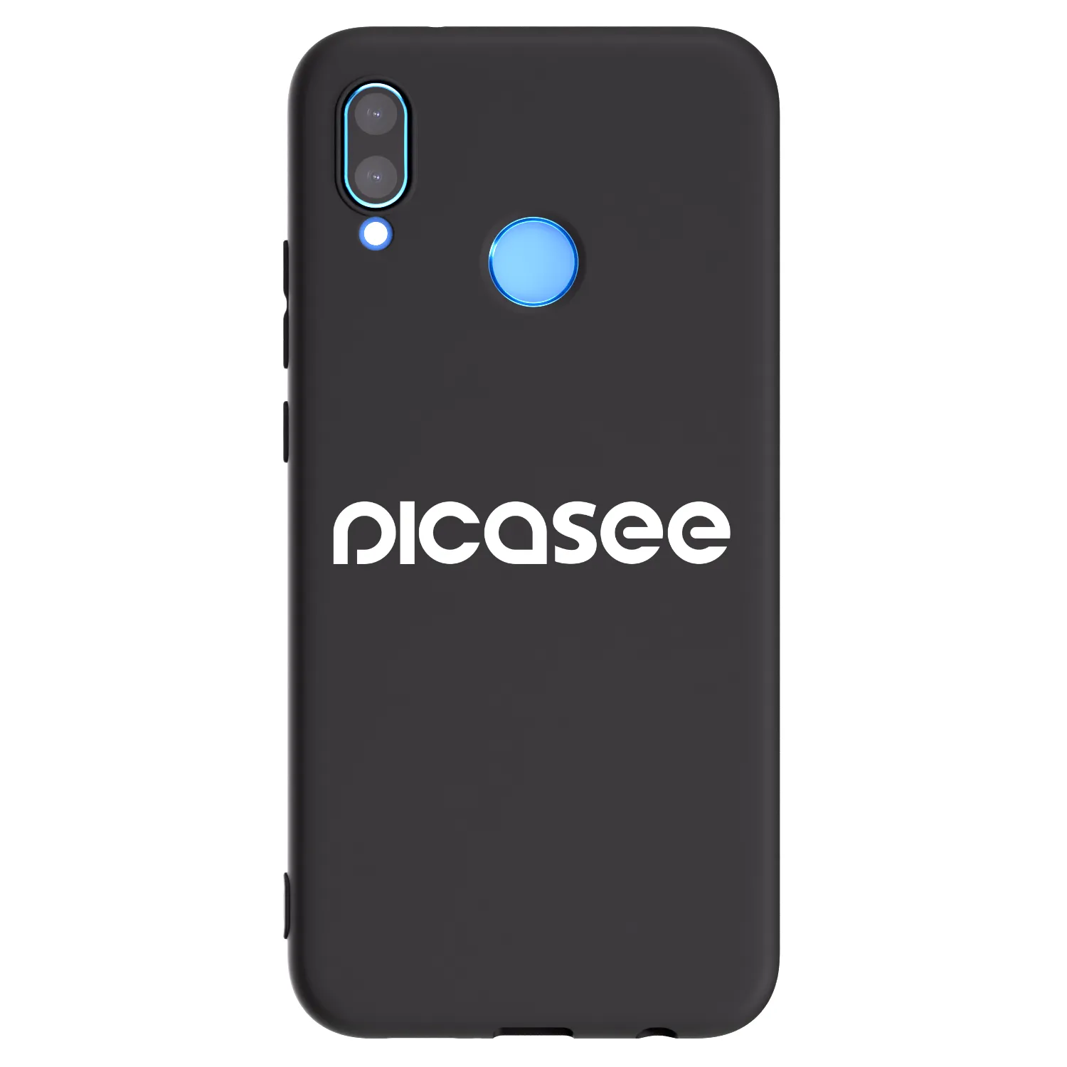 Picasee fekete szilikon tok az alábbi mobiltelefonokra Huawei P20 Lite - Picasee - new logo - white