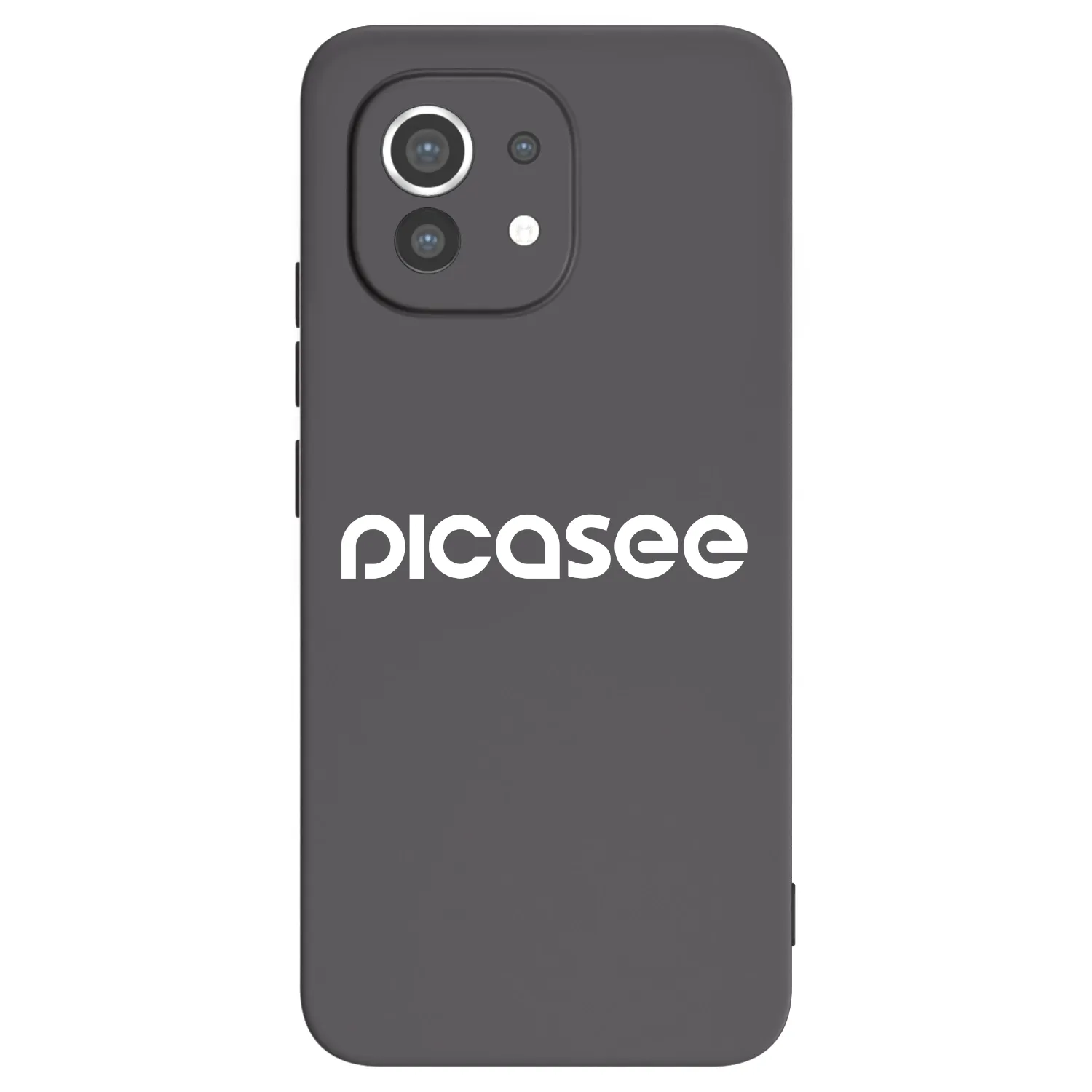 Picasee fekete szilikon tok az alábbi mobiltelefonokra Xiaomi Mi 11 - Picasee - new logo - white