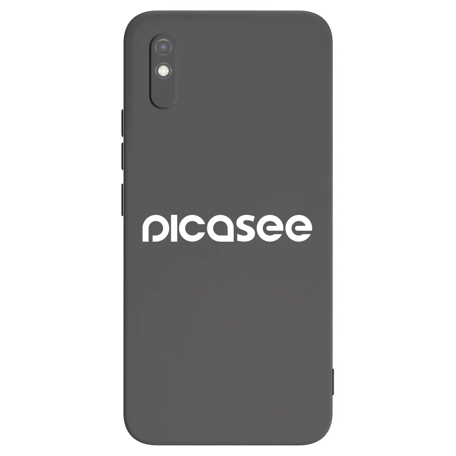 Picasee fekete szilikon tok az alábbi mobiltelefonokra Xiaomi Redmi 9AT - Picasee - new logo - white