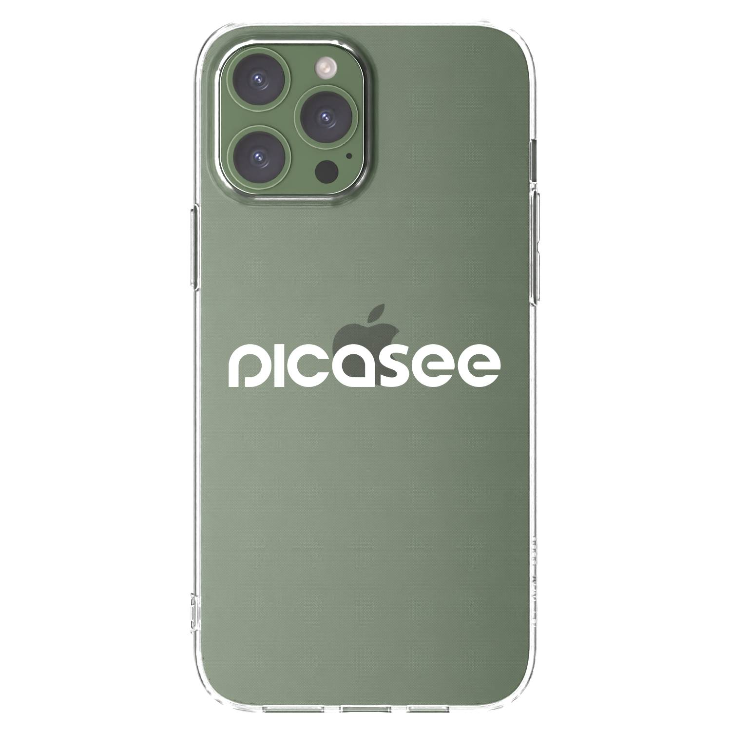 Picasee átlátszó szilikon tok az alábbi mobiltelefonokra Apple iPhone 13 Pro Max - Picasee - new logo - white