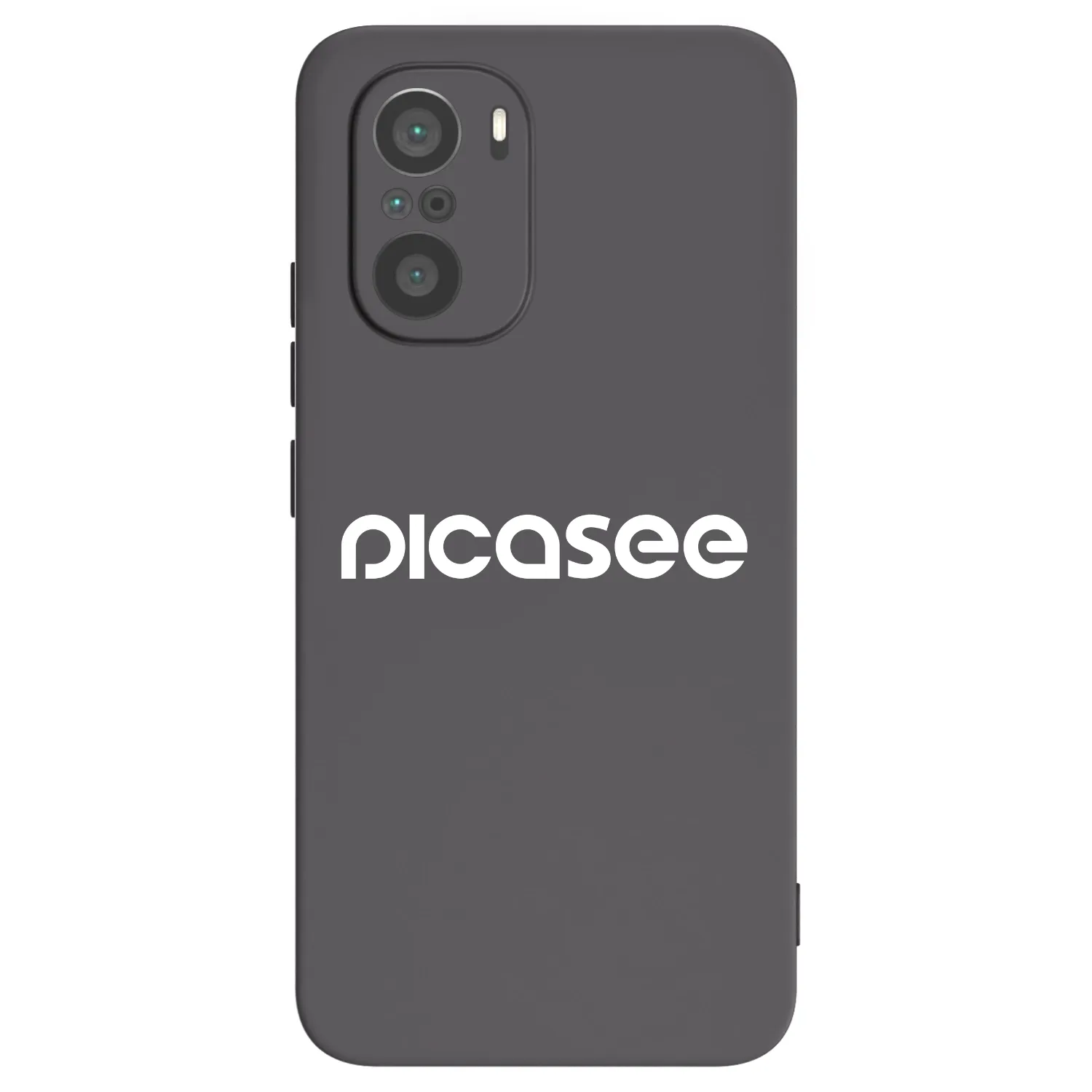 Picasee fekete szilikon tok az alábbi mobiltelefonokra Xiaomi Poco F3 - Picasee - new logo - white