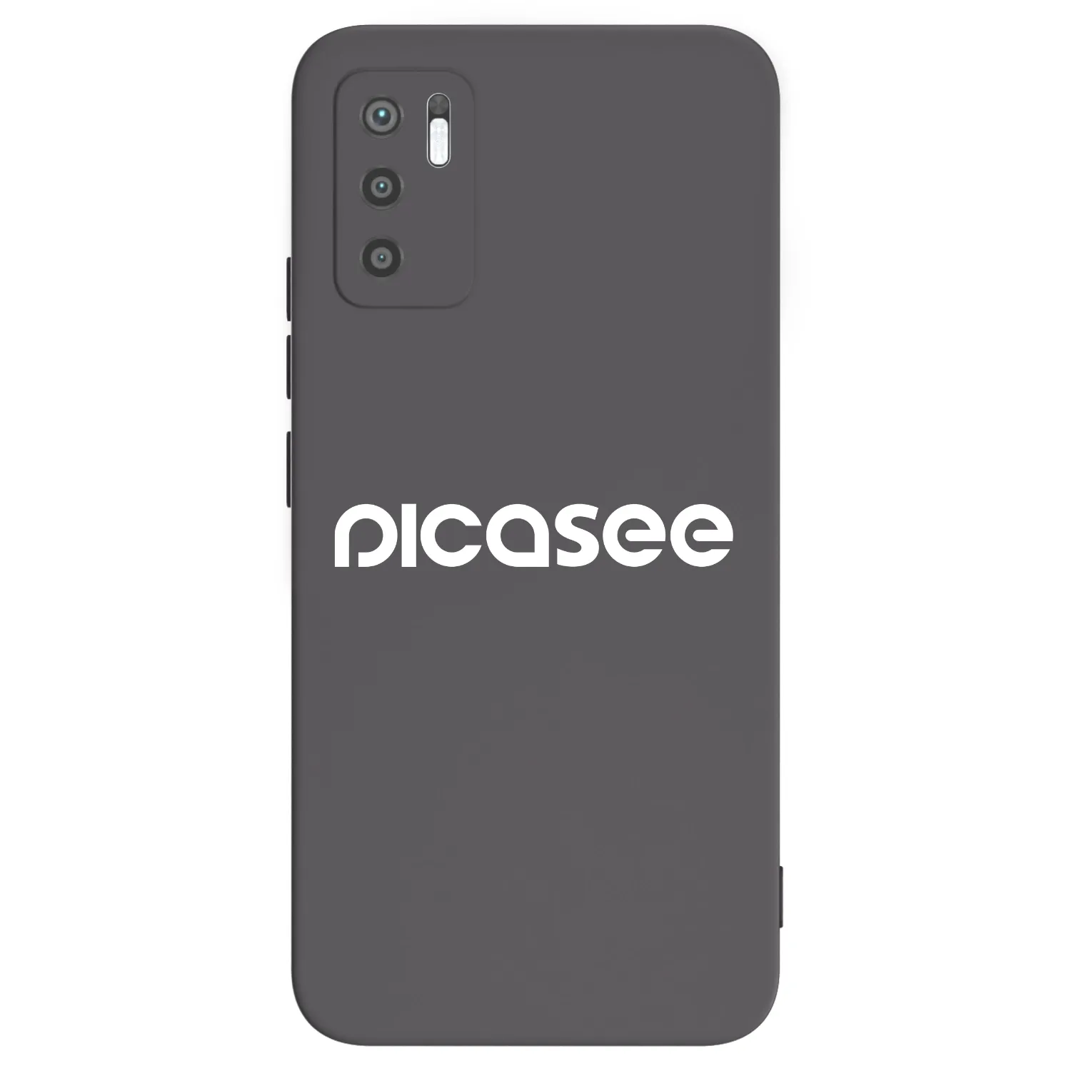 Picasee fekete szilikon tok az alábbi mobiltelefonokra Xiaomi Redmi Note 10 5G - Picasee - new logo - white