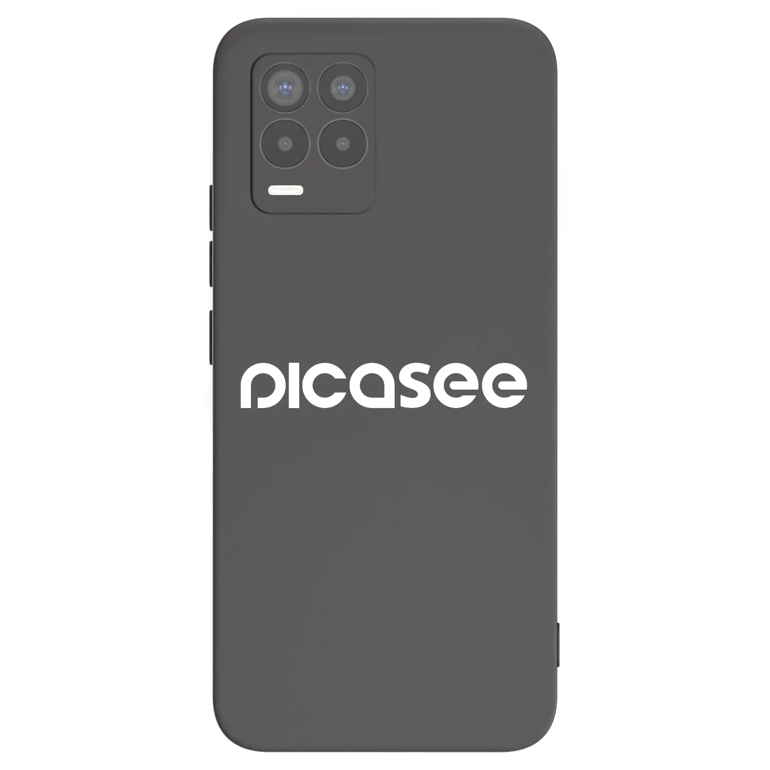 Picasee fekete szilikon tok az alábbi mobiltelefonokra Realme 8 Pro - Picasee - new logo - white