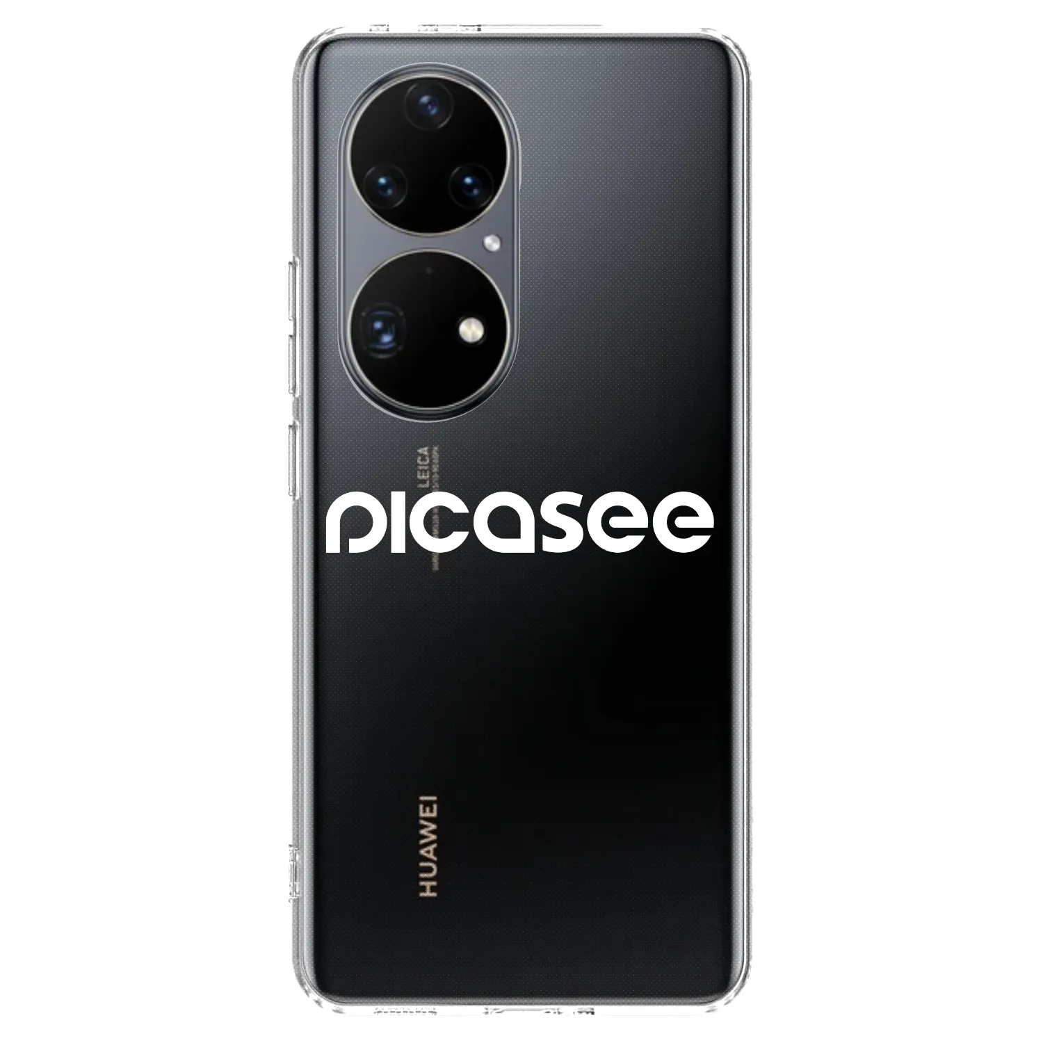 Picasee átlátszó szilikon tok az alábbi mobiltelefonokra Huawei P50 - Picasee - new logo - white