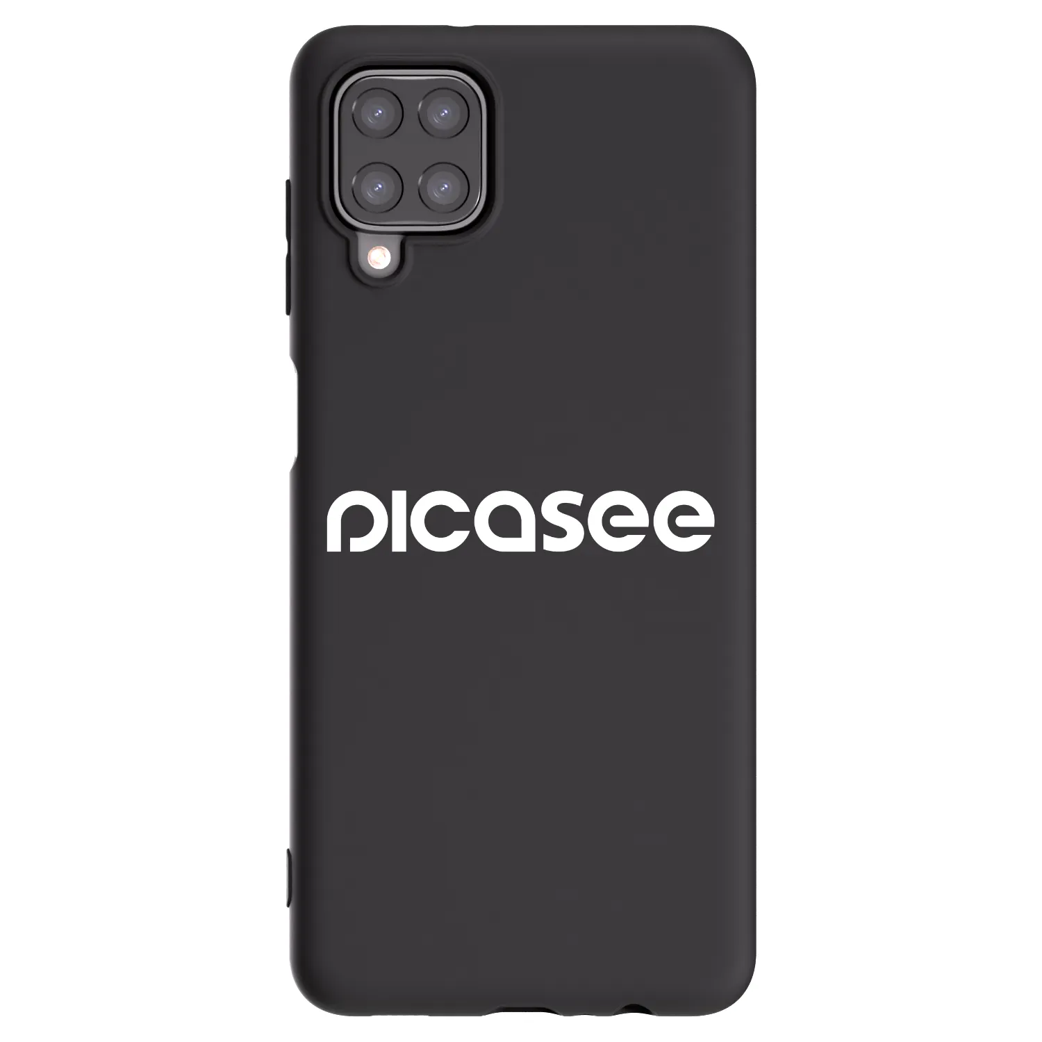 Picasee fekete szilikon tok az alábbi mobiltelefonokra Samsung Galaxy M12 M127F - Picasee - new logo - white