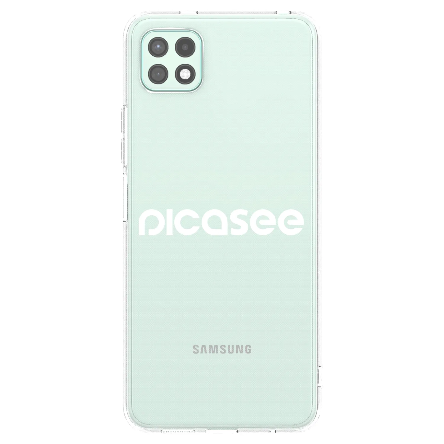 Picasee átlátszó szilikon tok az alábbi mobiltelefonokra Samsung Galaxy A22 A226B 5G - Picasee - new logo - white