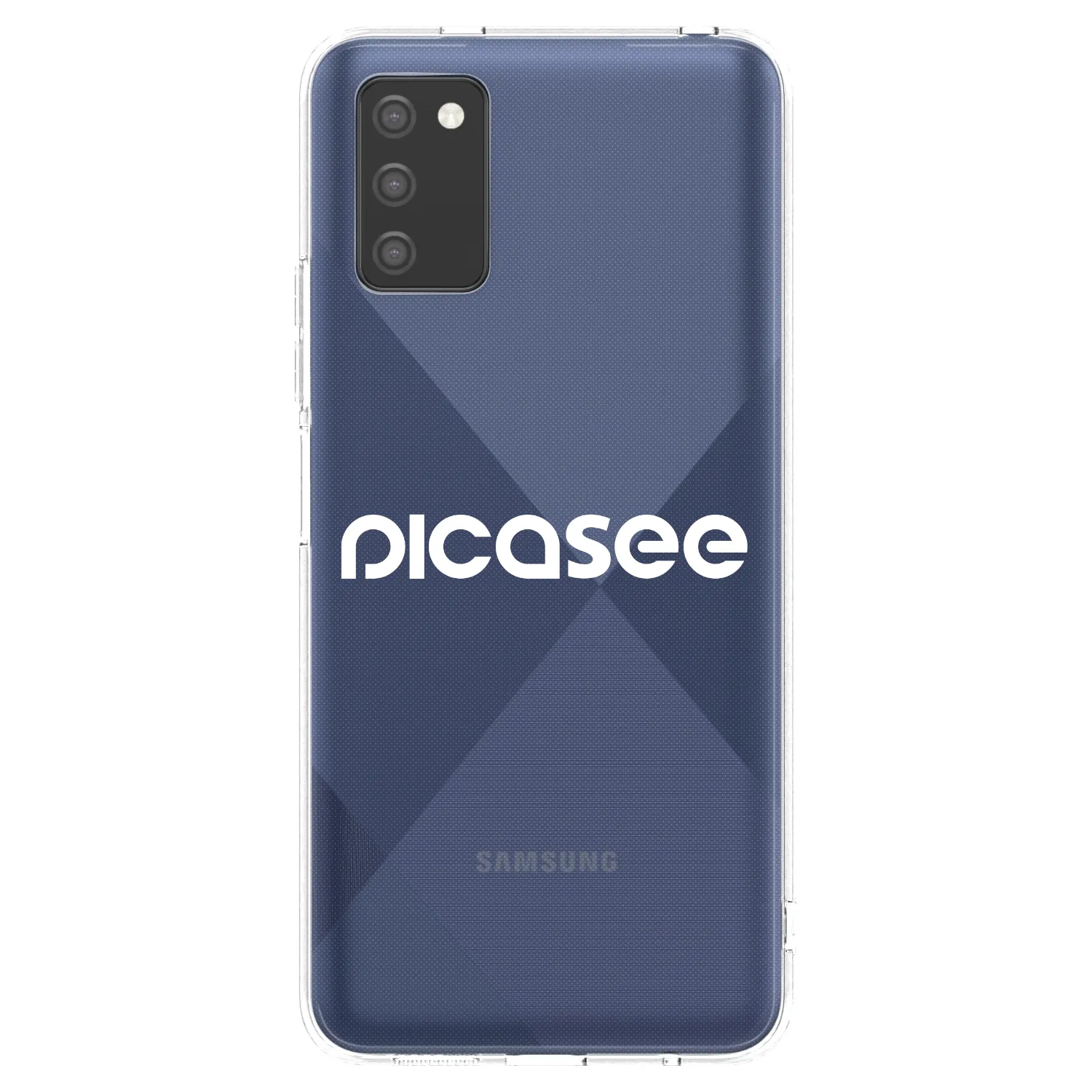 Picasee átlátszó szilikon tok az alábbi mobiltelefonokra Samsung Galaxy A02s A025G - Picasee - new logo - white