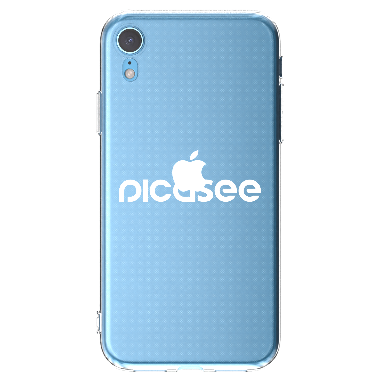 Picasee átlátszó szilikon tok az alábbi mobiltelefonokra Apple iPhone XR - Picasee - new logo - white