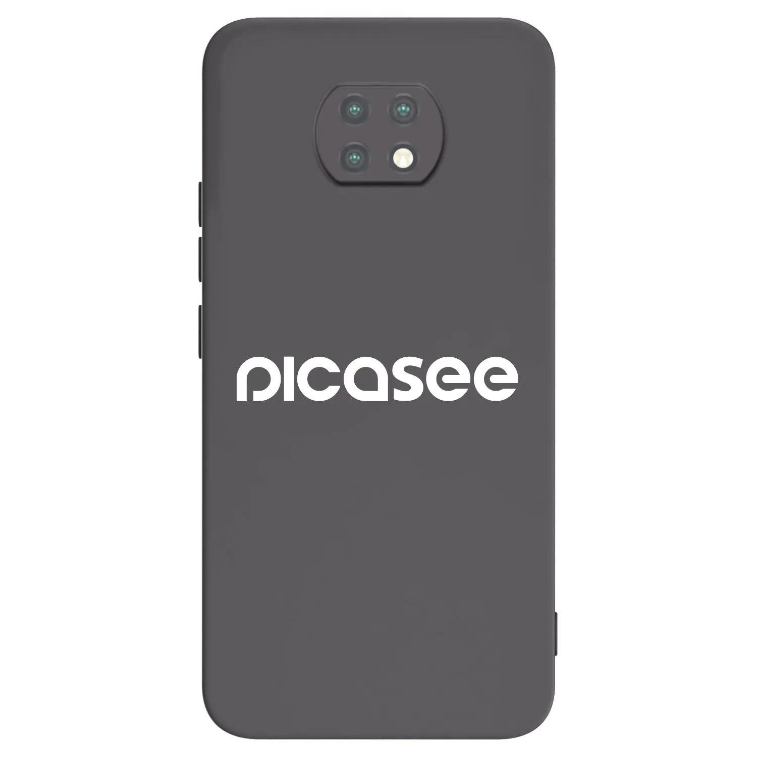 Picasee fekete szilikon tok az alábbi mobiltelefonokra Xiaomi Redmi Note 9T - Picasee - new logo - white