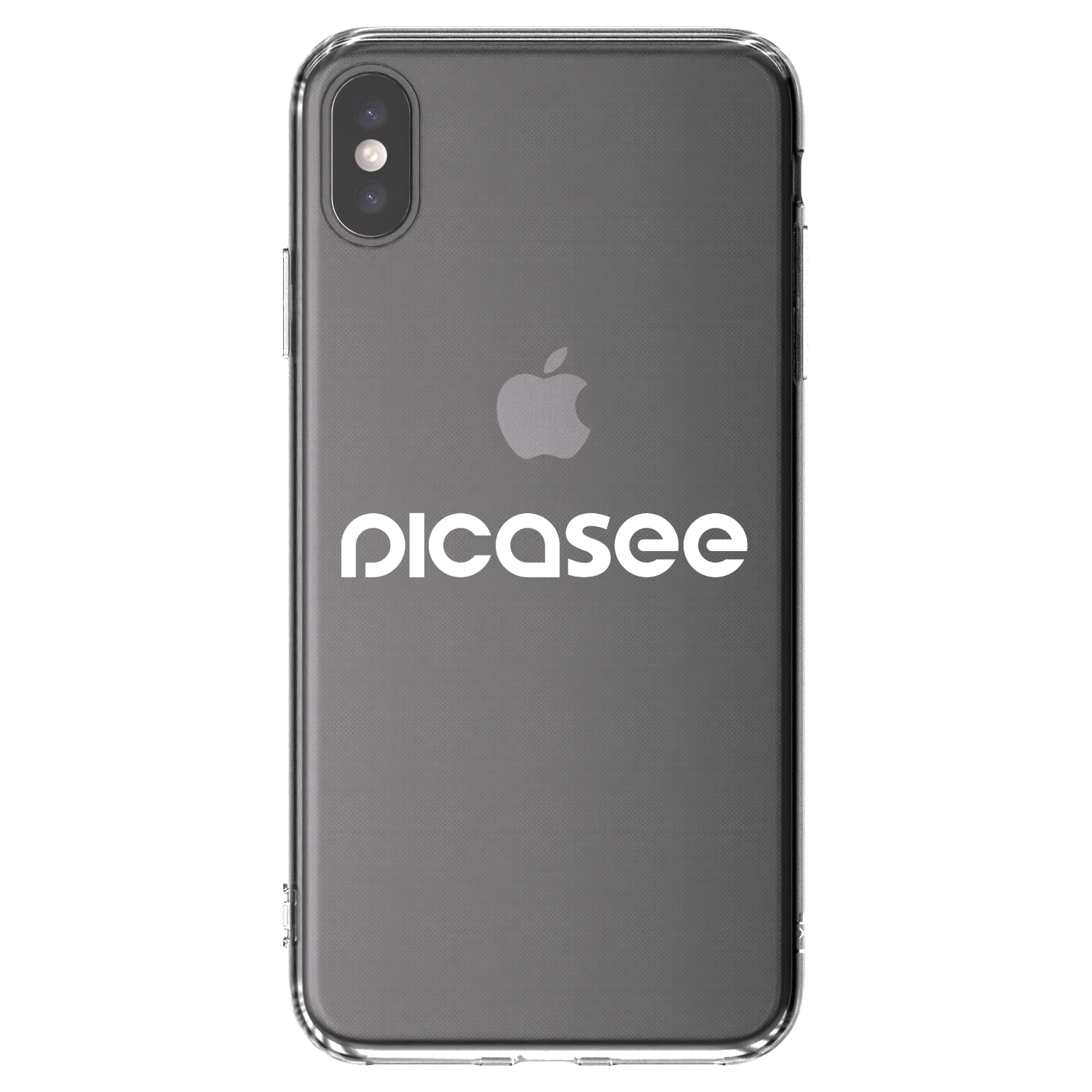 Picasee átlátszó szilikon tok az alábbi mobiltelefonokra Apple iPhone XS Max - Picasee - new logo - white
