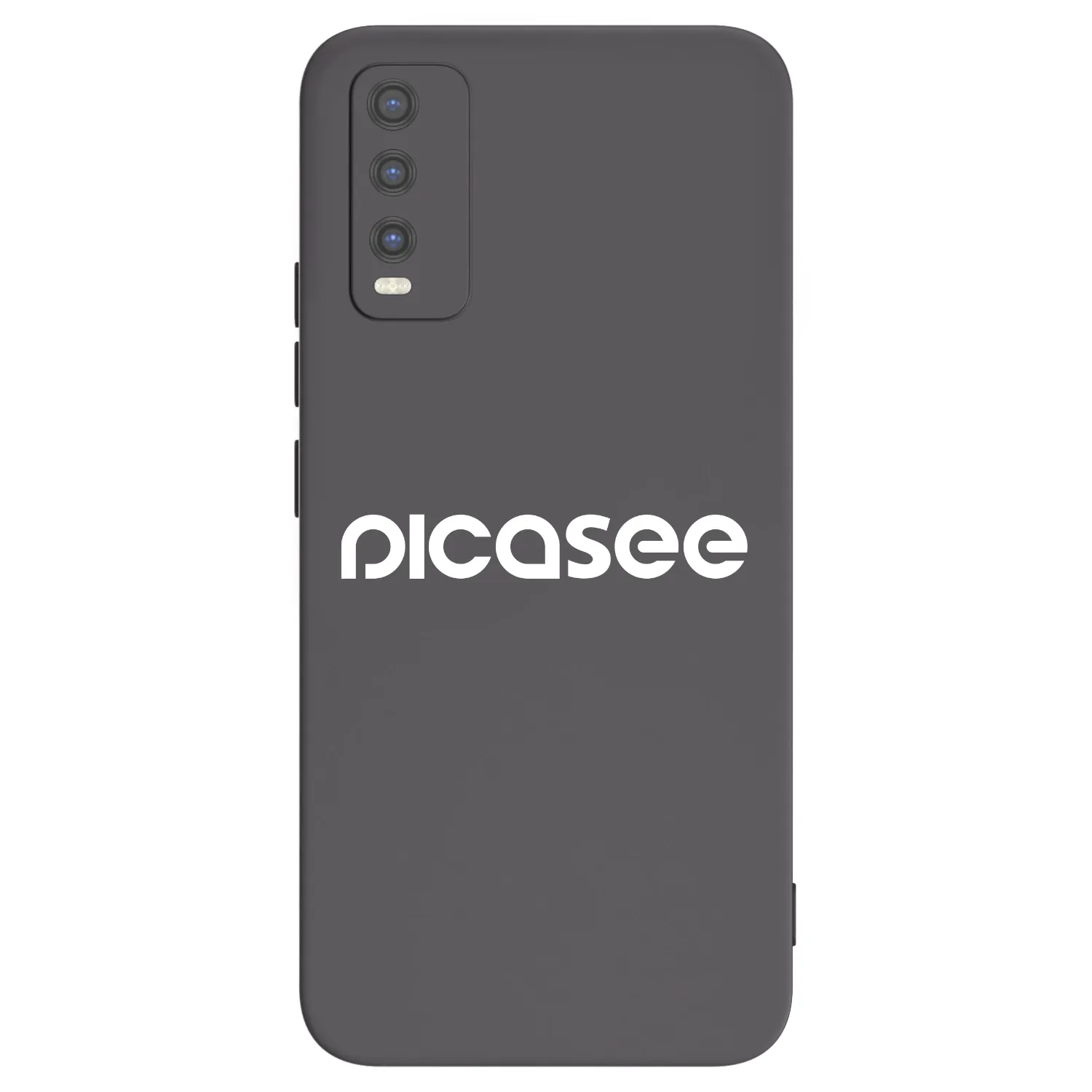Picasee fekete szilikon tok az alábbi mobiltelefonokra Vivo Y20s - Picasee - new logo - white