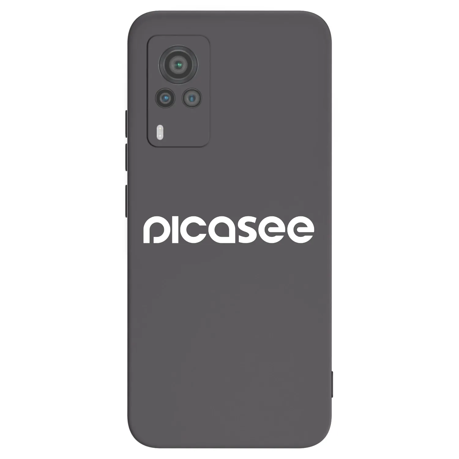 Picasee fekete szilikon tok az alábbi mobiltelefonokra Vivo X60 Pro 5G - Picasee - new logo - white