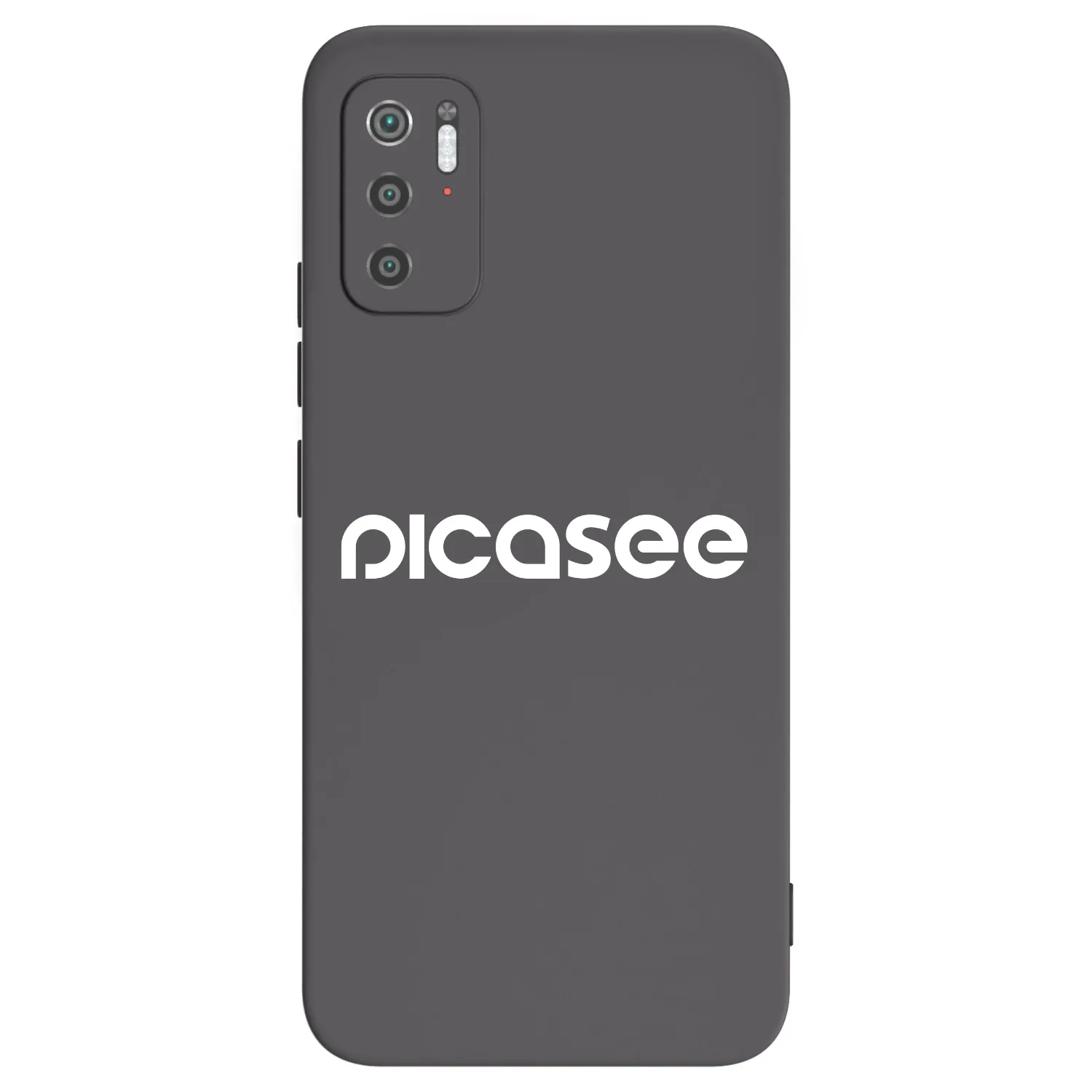 Picasee fekete szilikon tok az alábbi mobiltelefonokra Xiaomi Poco M3 Pro 5G - Picasee - new logo - white