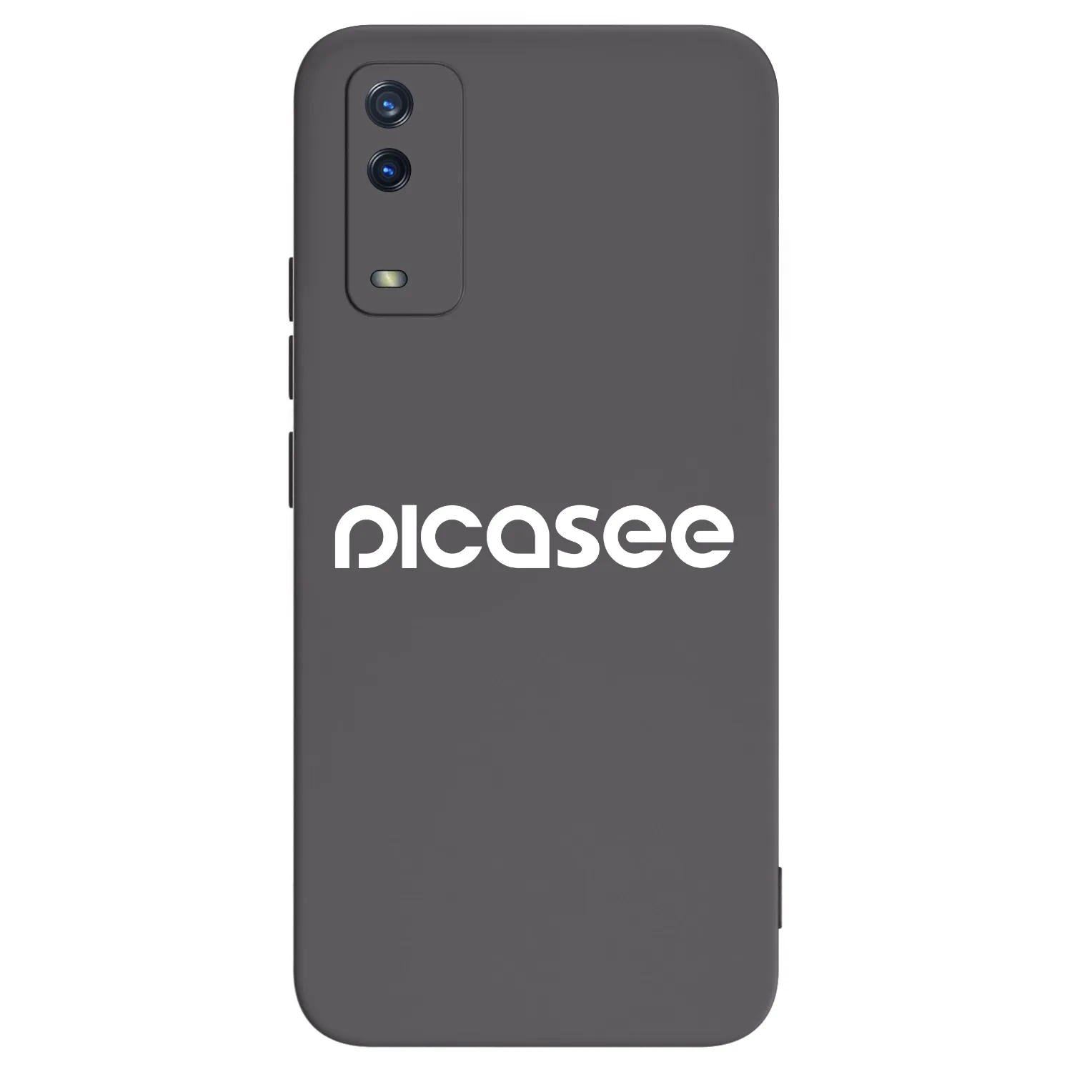 Picasee fekete szilikon tok az alábbi mobiltelefonokra Vivo Y11s - Picasee - new logo - white