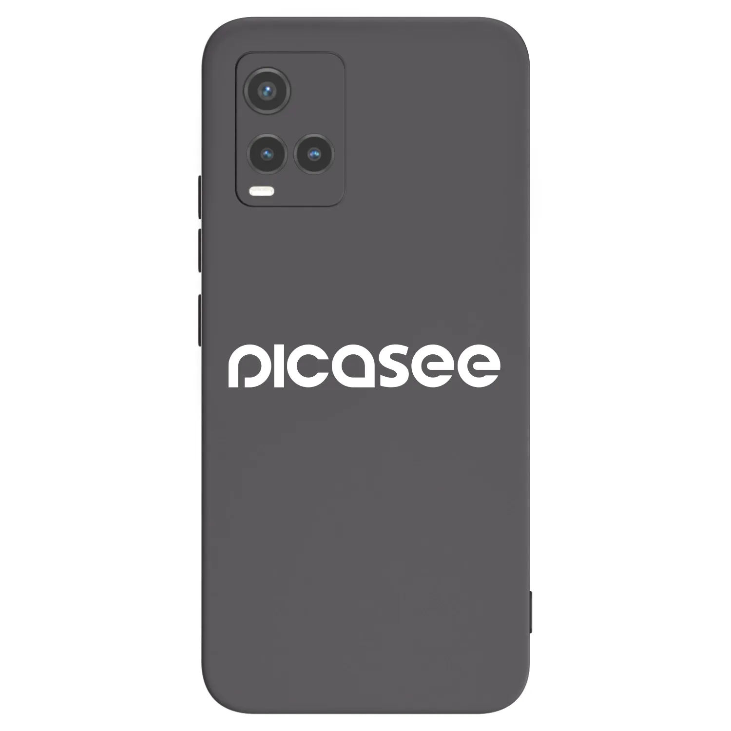 Picasee fekete szilikon tok az alábbi mobiltelefonokra Vivo Y33s - Picasee - new logo - white