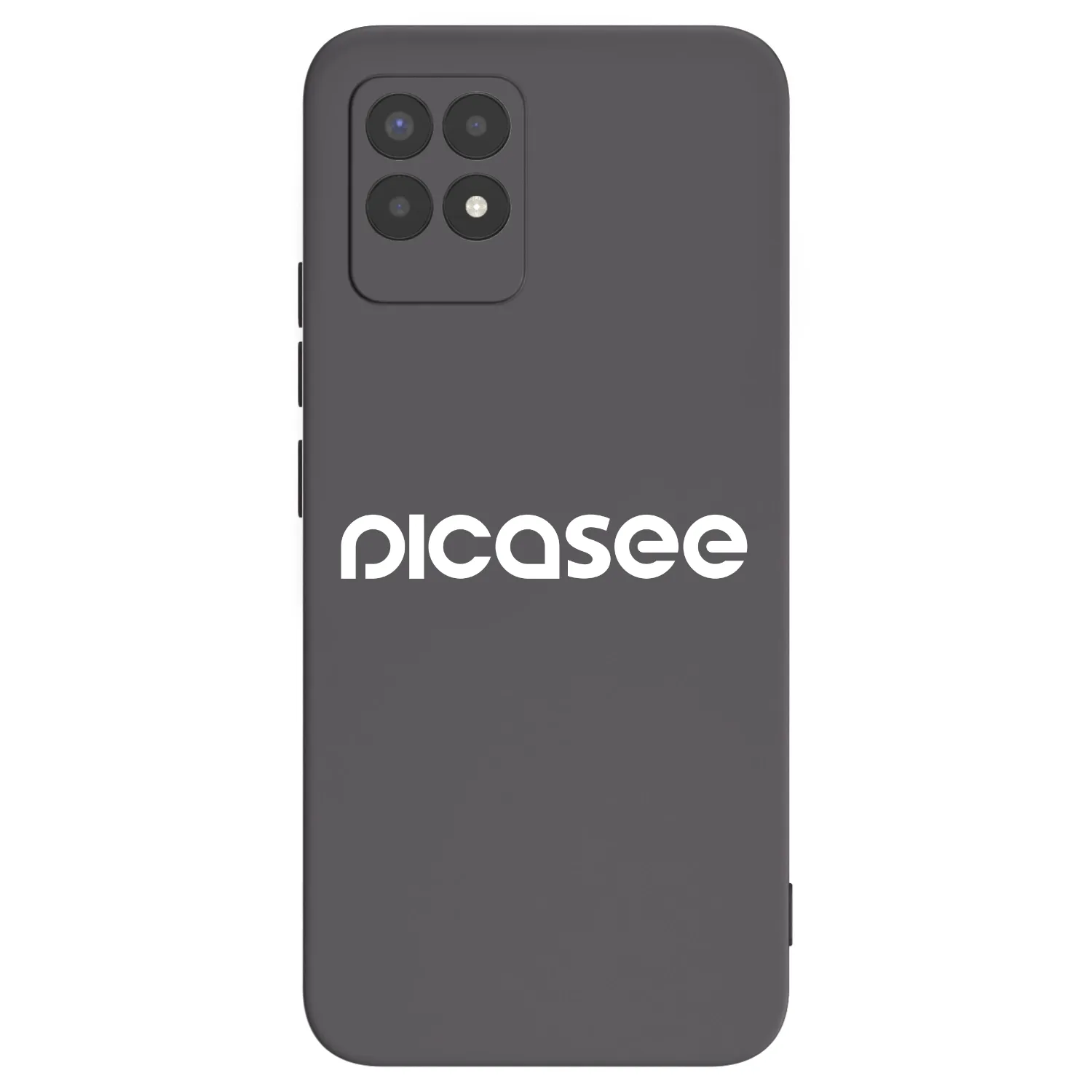 Picasee fekete szilikon tok az alábbi mobiltelefonokra Realme 8i - Picasee - new logo - white