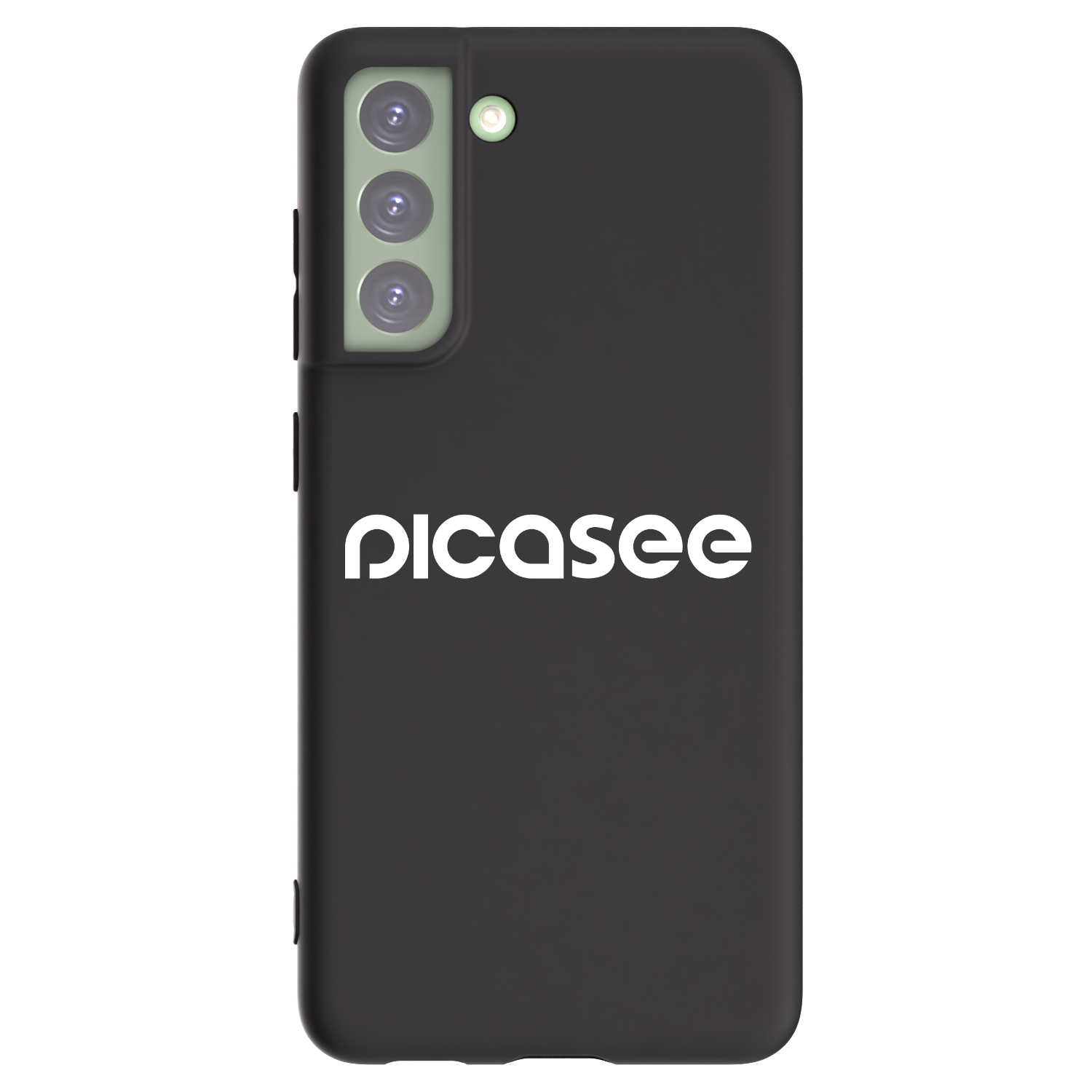 Picasee fekete szilikon tok az alábbi mobiltelefonokra Samsung Galaxy S21 FE 5G - Picasee - new logo - white