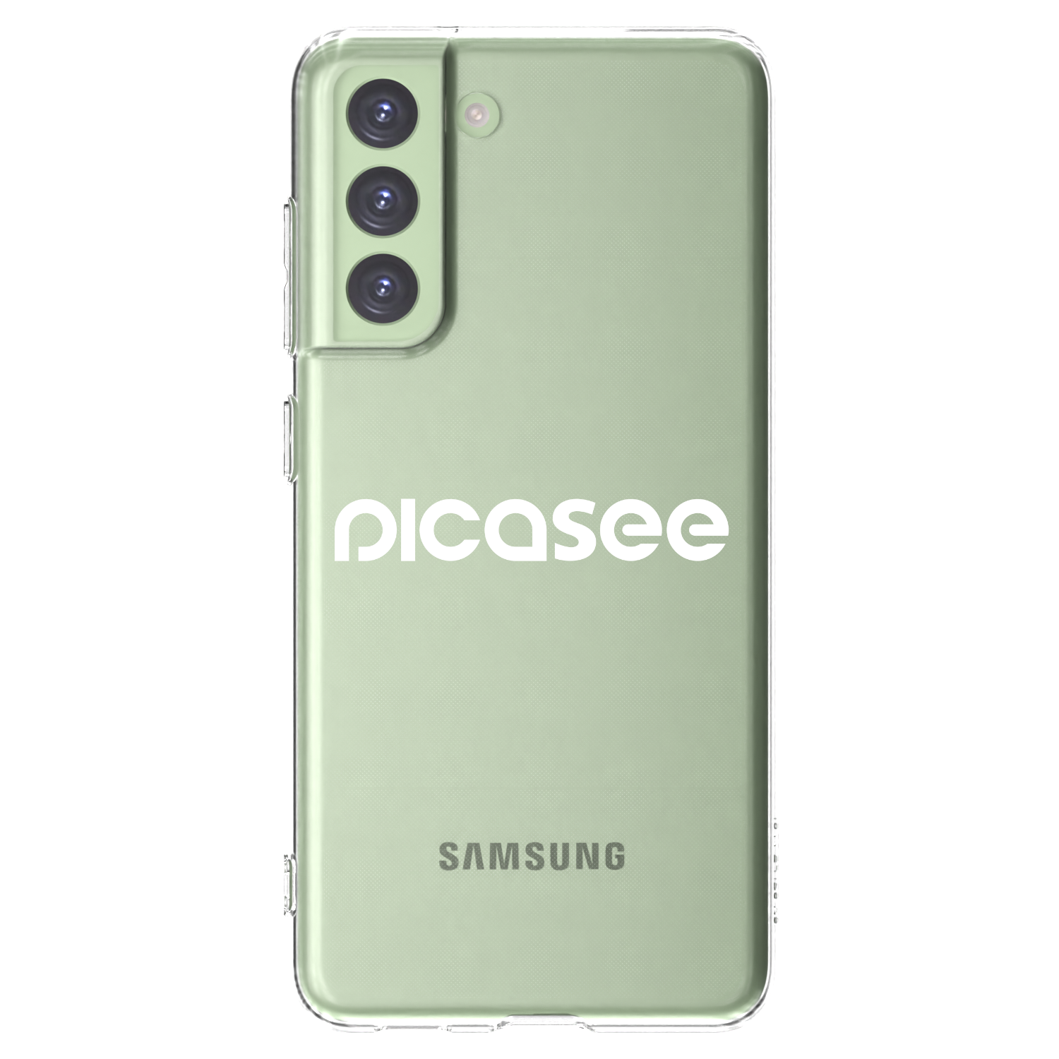 Picasee átlátszó szilikon tok az alábbi mobiltelefonokra Samsung Galaxy S21 FE 5G - Picasee - new logo - white