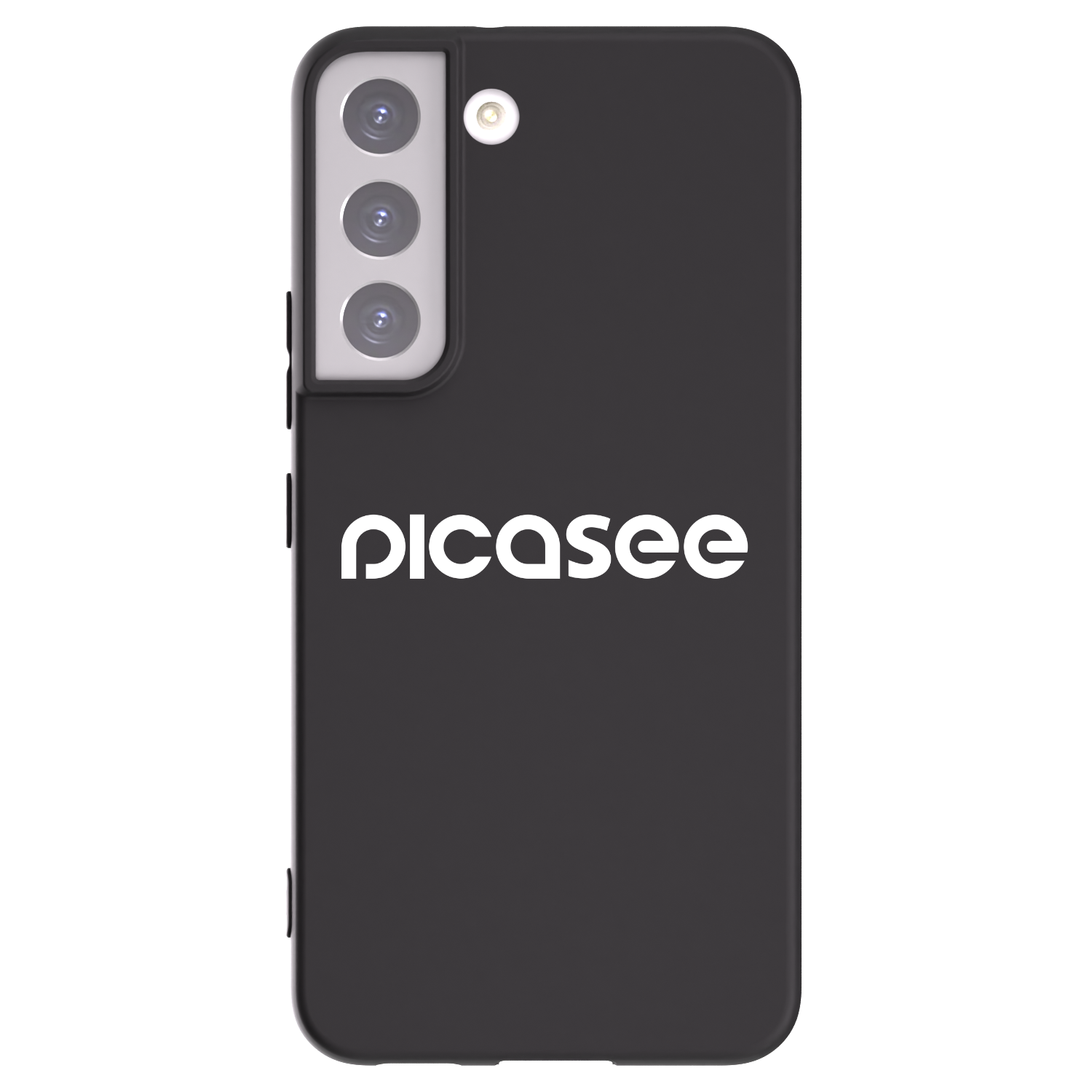 Picasee fekete szilikon tok az alábbi mobiltelefonokra Samsung Galaxy S22 5G - Picasee - new logo - white