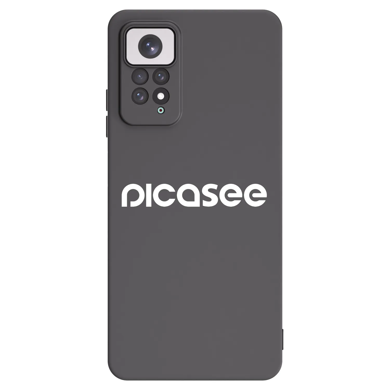 Picasee fekete szilikon tok az alábbi mobiltelefonokra Xiaomi Redmi Note 11 - Picasee - new logo - white