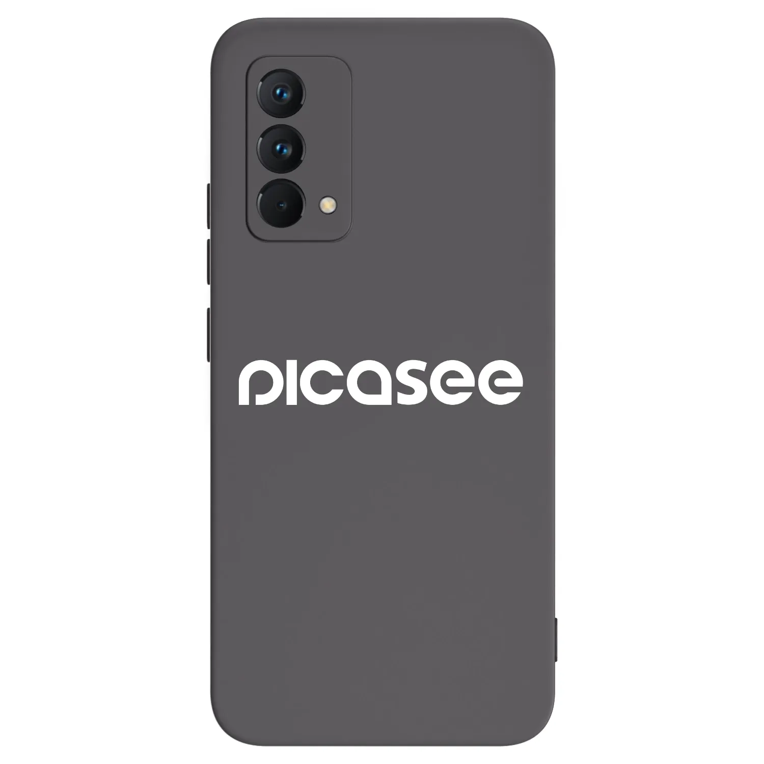 Picasee fekete szilikon tok az alábbi mobiltelefonokra Realme GT Master Edition 5G - Picasee - new logo - white