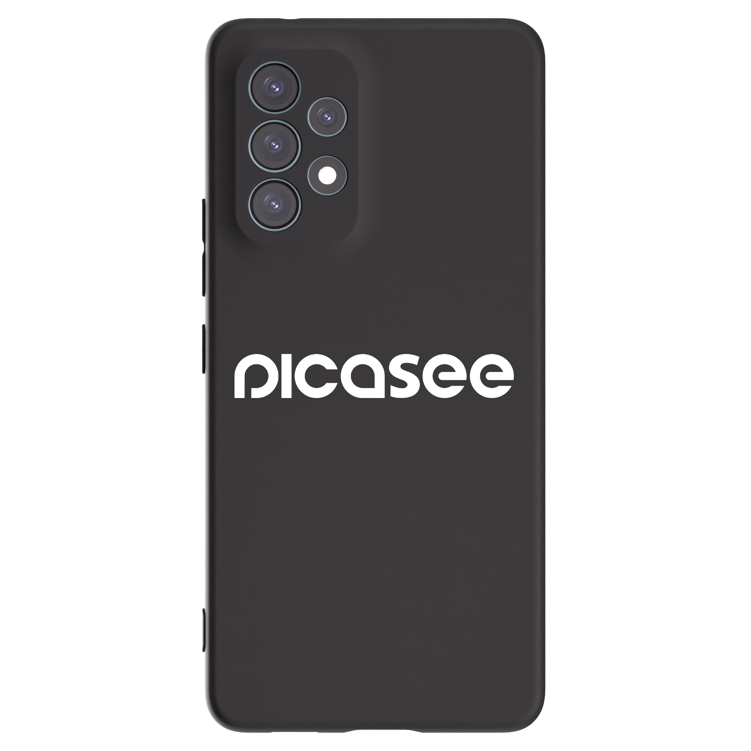 Picasee fekete szilikon tok az alábbi mobiltelefonokra Samsung Galaxy A53 5G A536 - Picasee - new logo - white