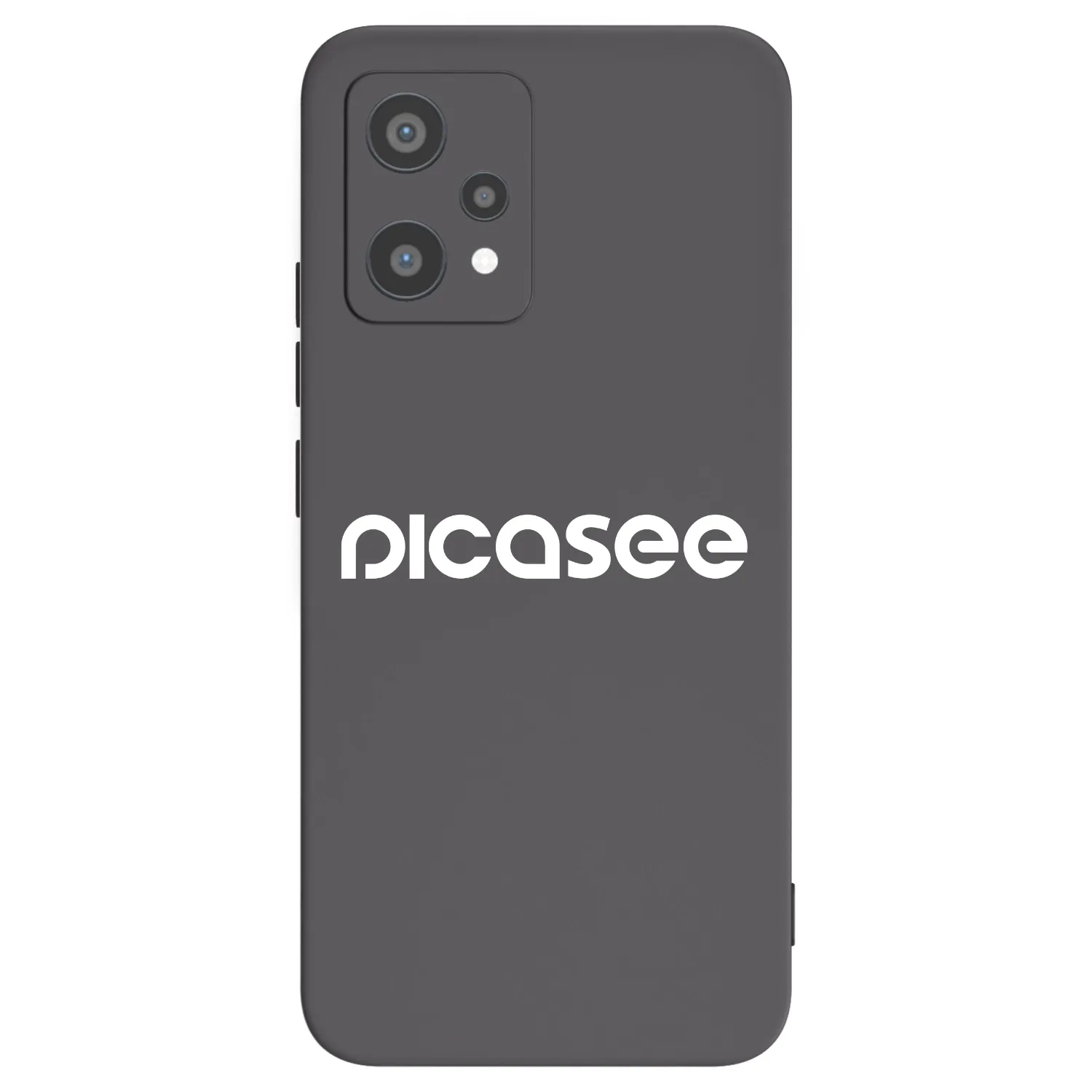 Picasee fekete szilikon tok az alábbi mobiltelefonokra Realme 9 Pro 5G - Picasee - new logo - white