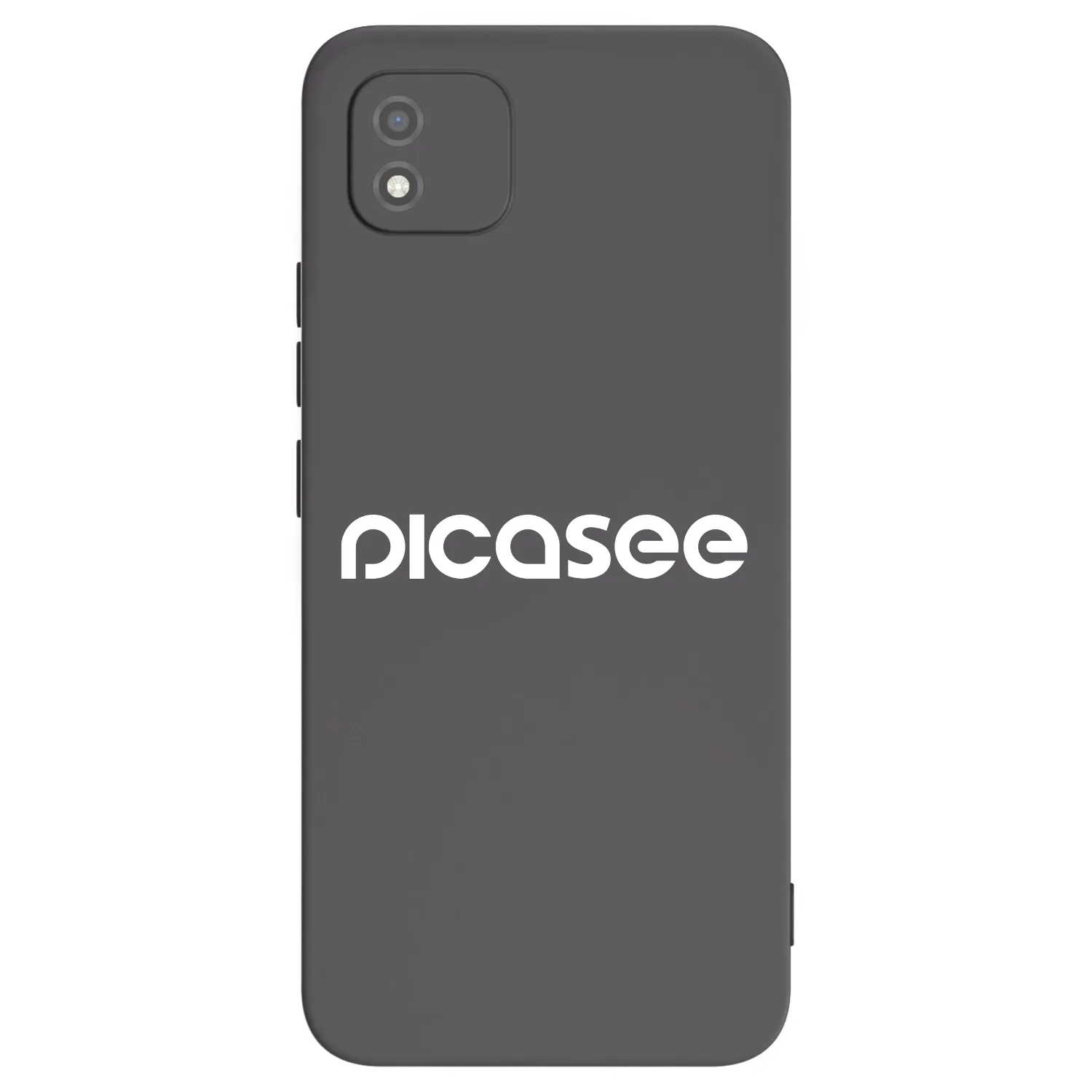 Picasee fekete szilikon tok az alábbi mobiltelefonokra Realme C11 (2021) - Picasee - new logo - white