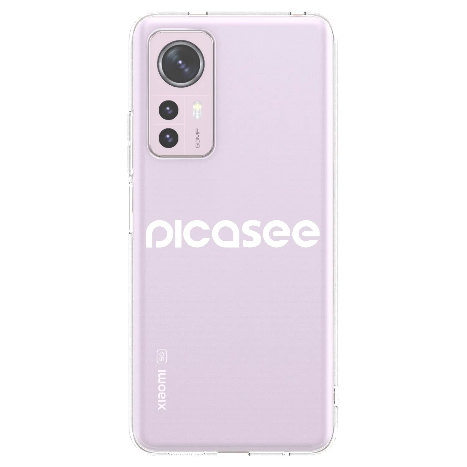 Picasee átlátszó szilikon tok az alábbi mobiltelefonokra Xiaomi 12 - Picasee - new logo - white