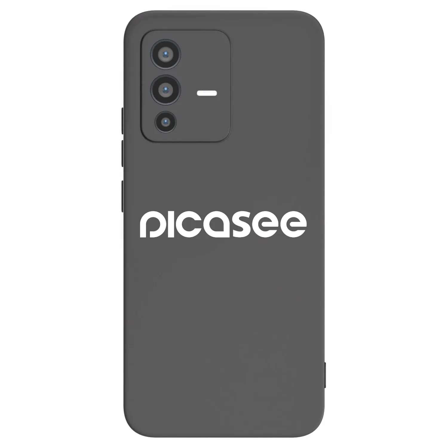 Picasee fekete szilikon tok az alábbi mobiltelefonokra Vivo V23 5G - Picasee - new logo - white