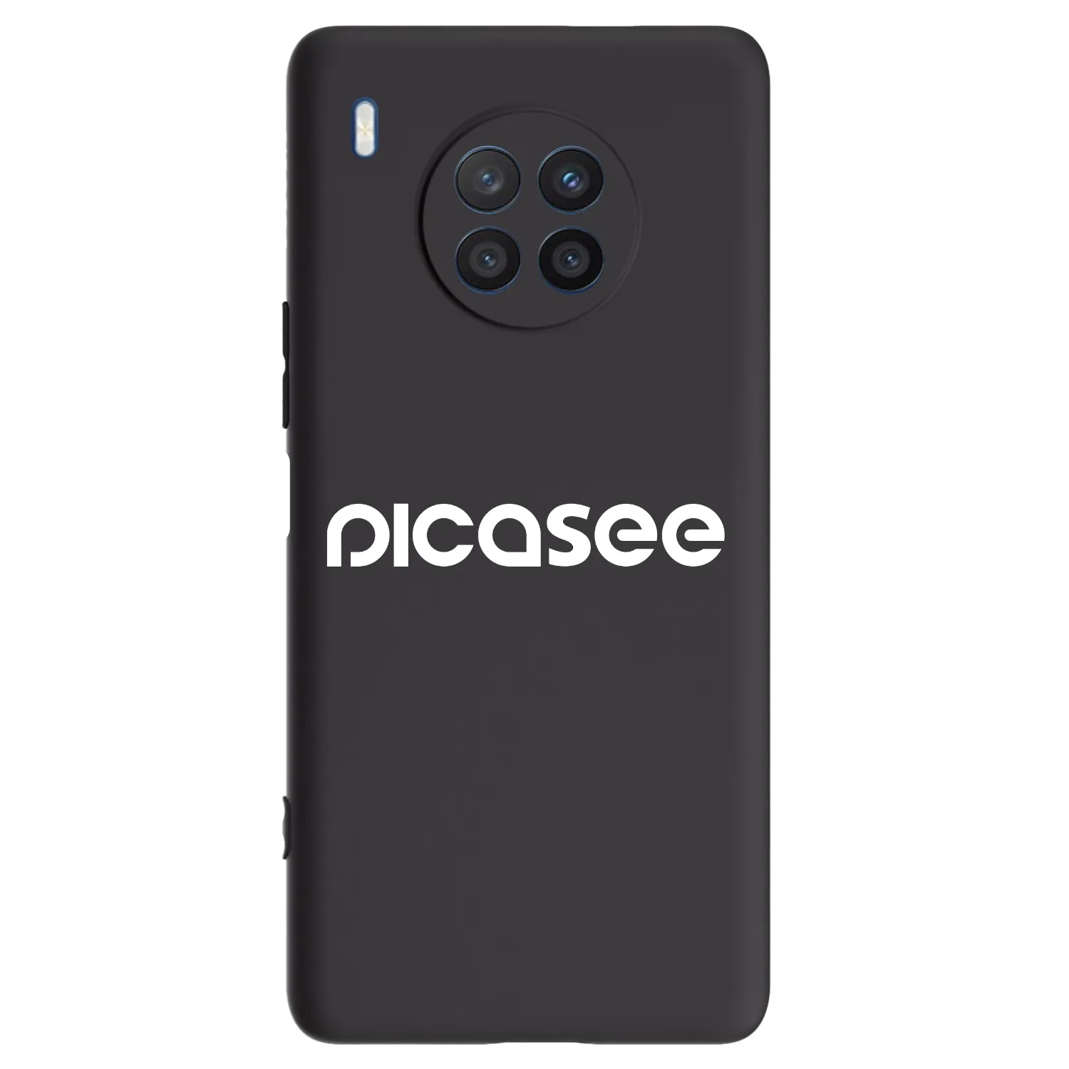 Picasee fekete szilikon tok az alábbi mobiltelefonokra Honor 50 Lite - Picasee - new logo - white
