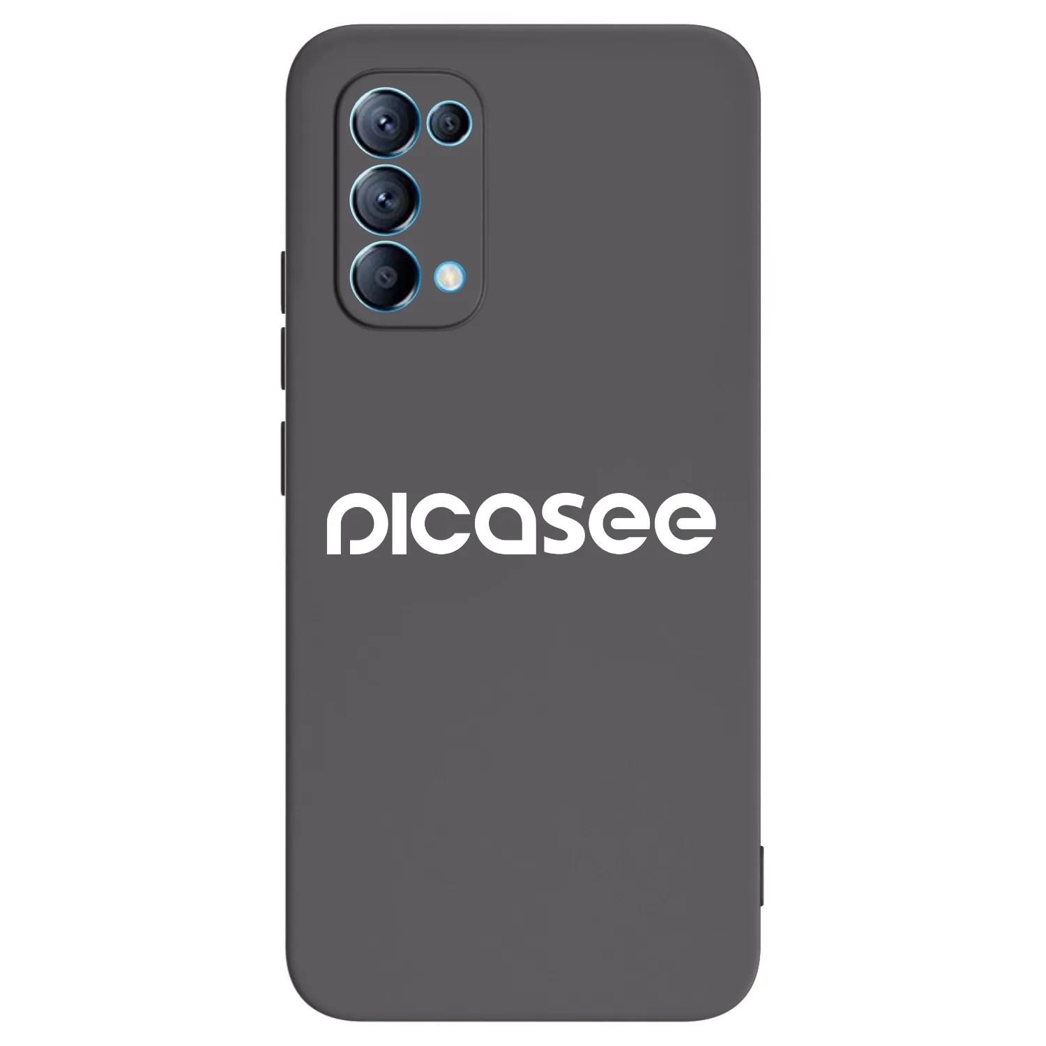 Picasee fekete szilikon tok az alábbi mobiltelefonokra OPPO Reno 5 5G - Picasee - new logo - white