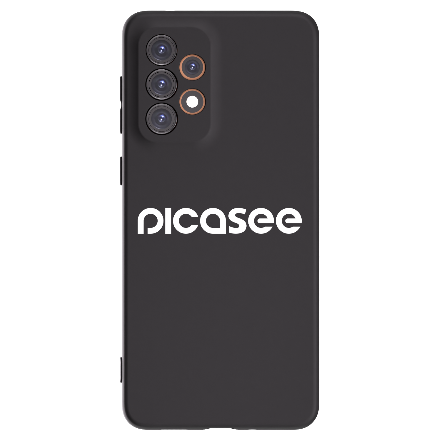 Picasee fekete szilikon tok az alábbi mobiltelefonokra Samsung Galaxy A33 5G A336 - Picasee - new logo - white