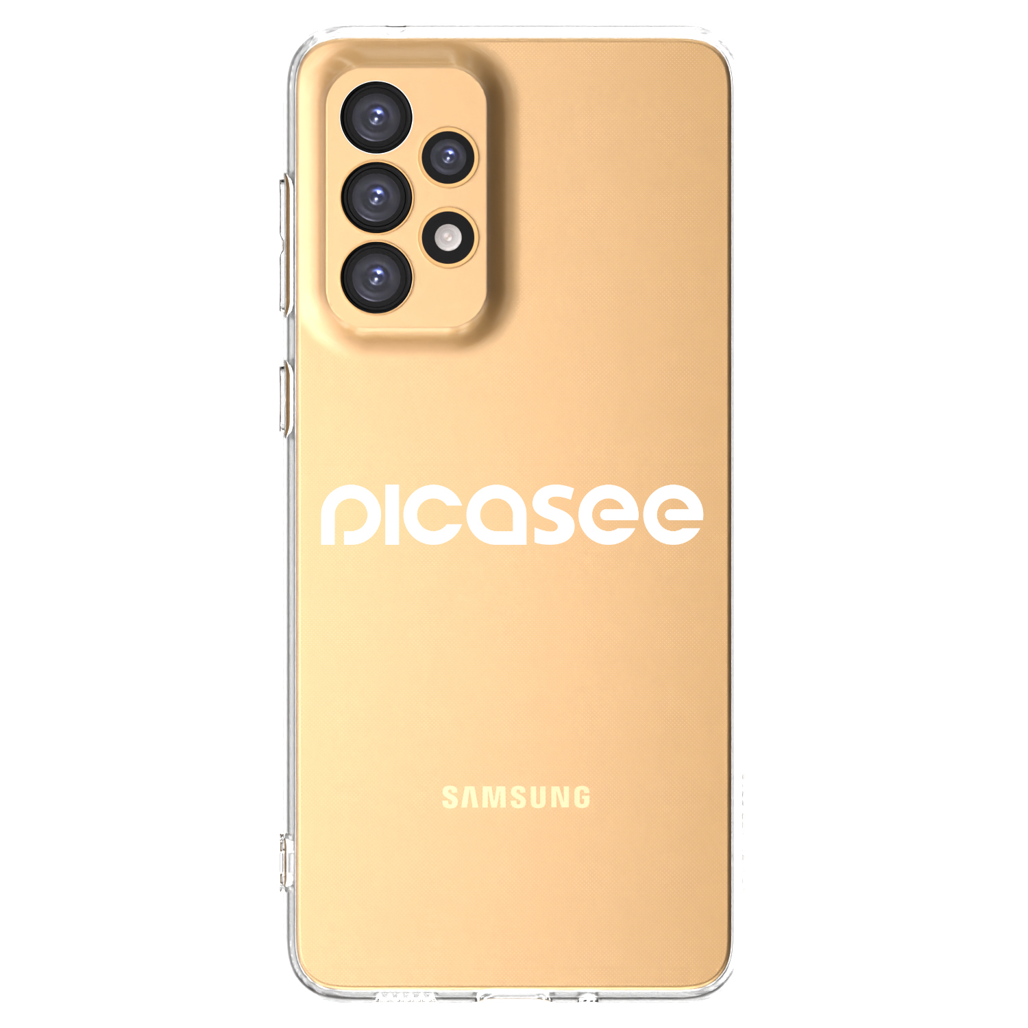Picasee átlátszó szilikon tok az alábbi mobiltelefonokra Samsung Galaxy A33 5G A336 - Picasee - new logo - white