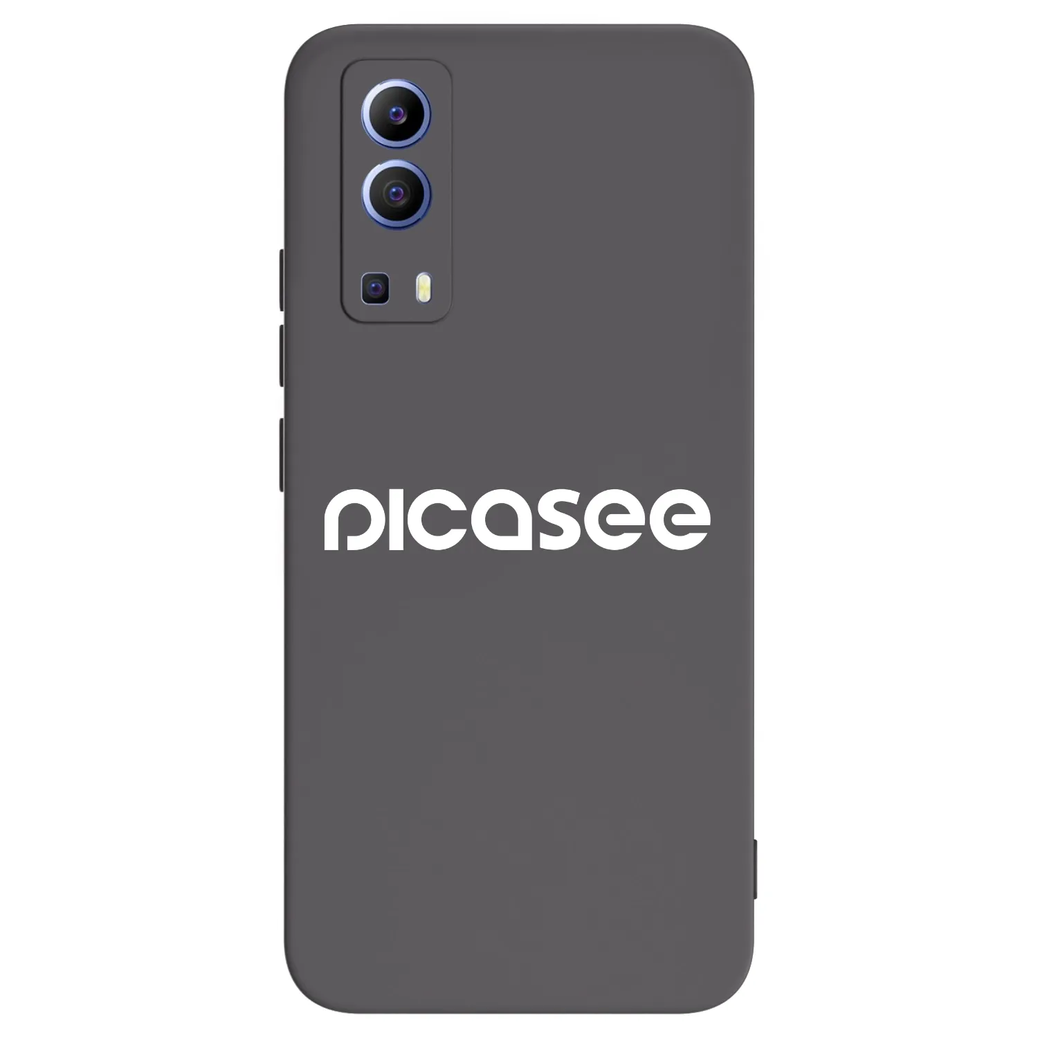 Picasee fekete szilikon tok az alábbi mobiltelefonokra Vivo Y52 5G - Picasee - new logo - white