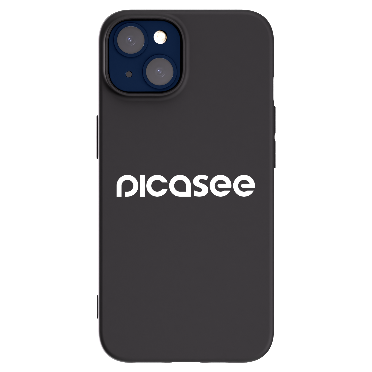 Picasee fekete szilikon tok az alábbi mobiltelefonokra Apple iPhone 14 - Picasee - new logo - white