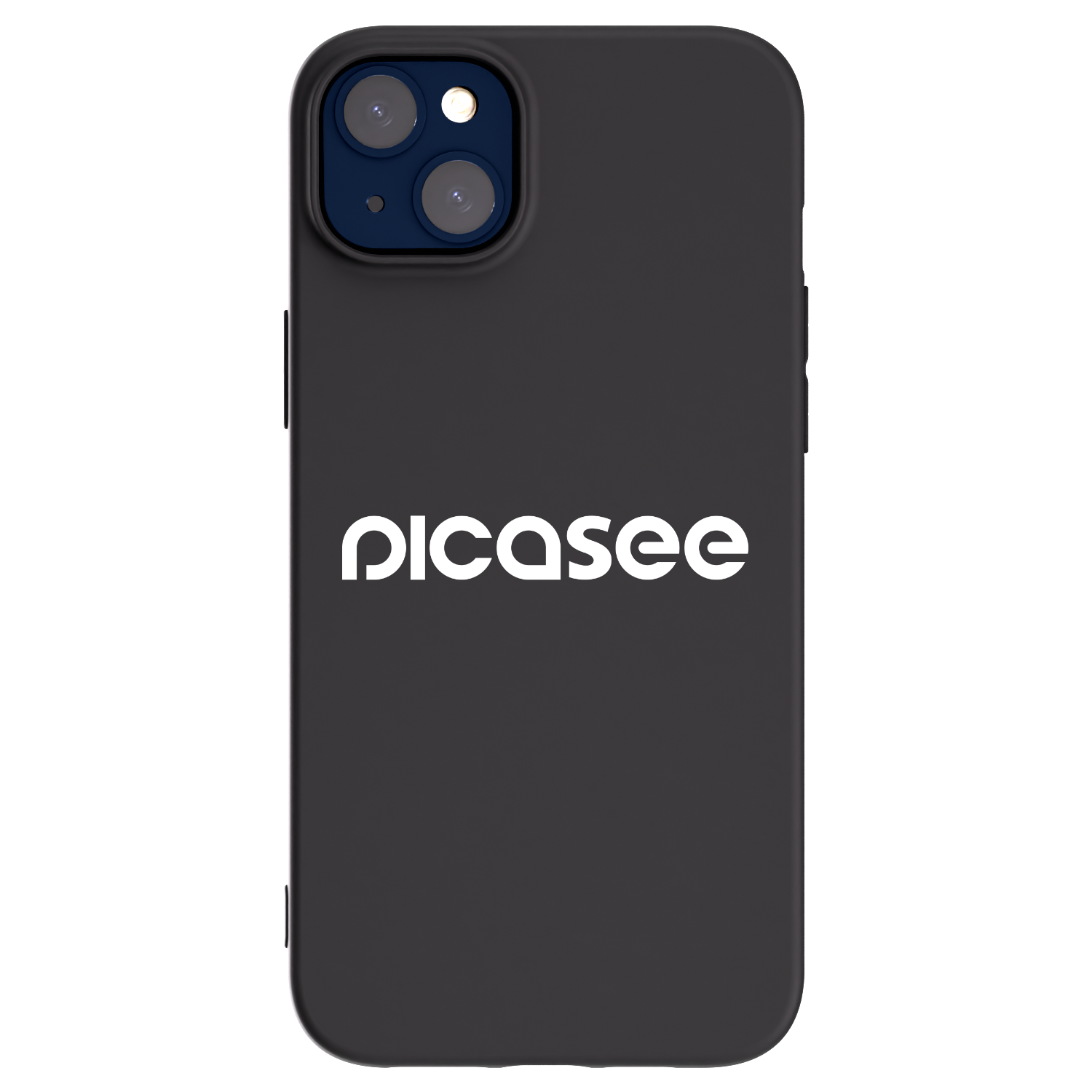 Picasee fekete szilikon tok az alábbi mobiltelefonokra Apple iPhone 14 Plus - Picasee - new logo - white