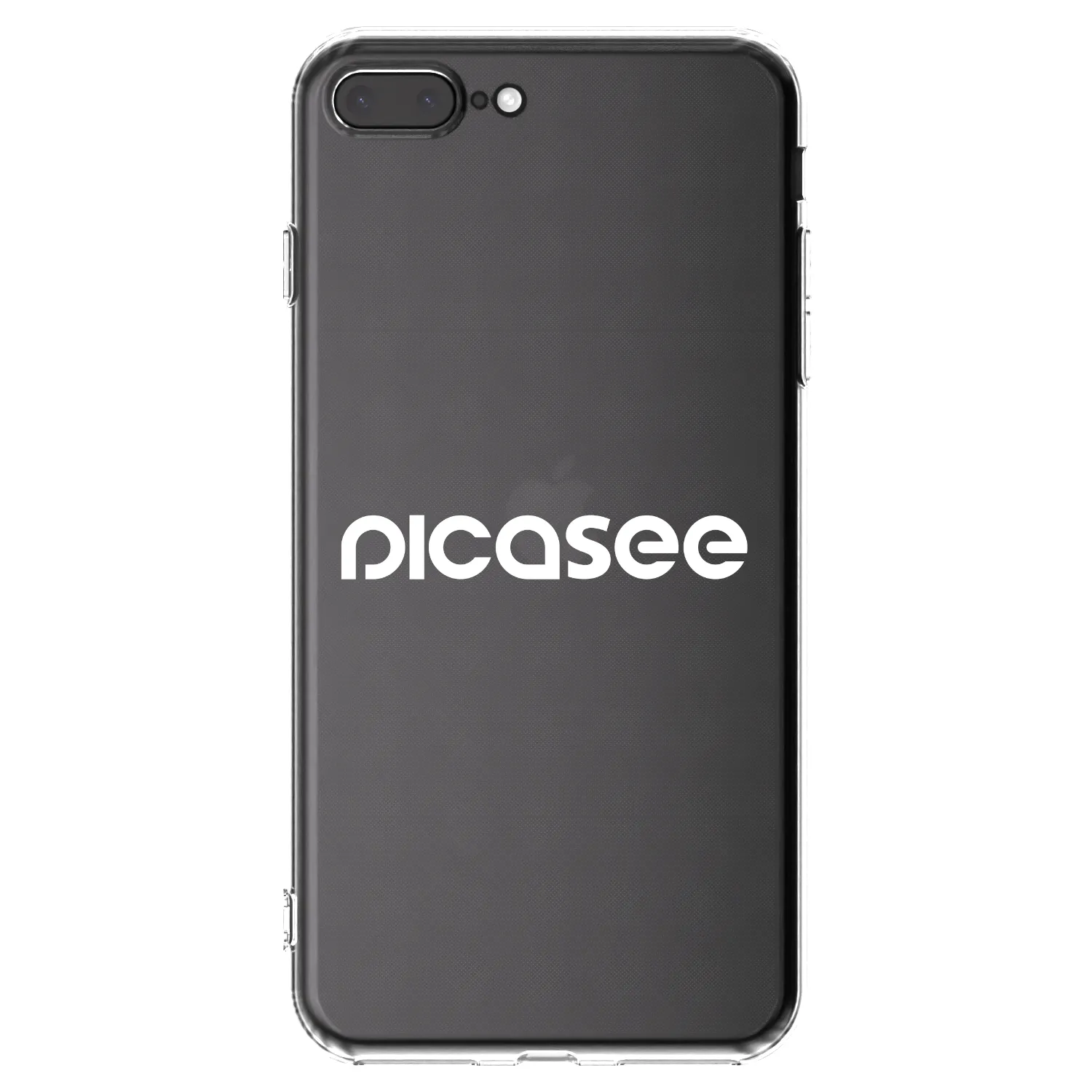 Picasee átlátszó szilikon tok az alábbi mobiltelefonokra Apple iPhone 8 Plus - Picasee - new logo - white