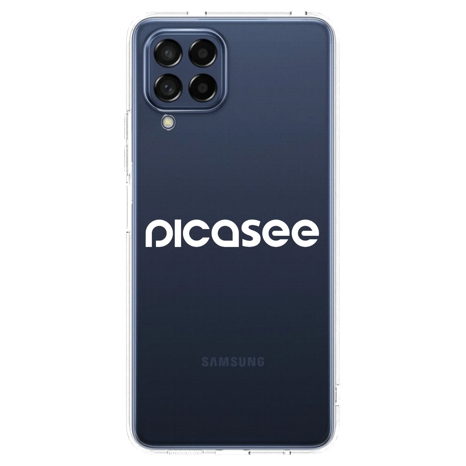 Picasee átlátszó szilikon tok az alábbi mobiltelefonokra Samsung Galaxy M53 5G - Picasee - new logo - white