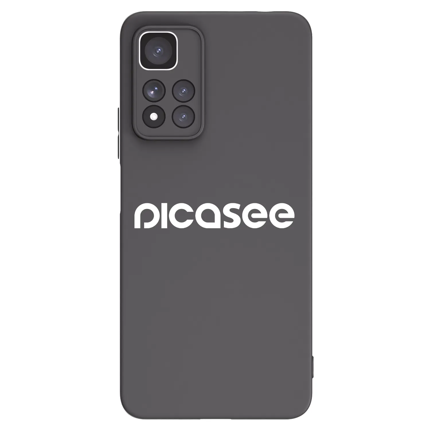 Picasee fekete szilikon tok az alábbi mobiltelefonokra Xiaomi Redmi Note 11 Pro+ 5G - Picasee - new logo - white