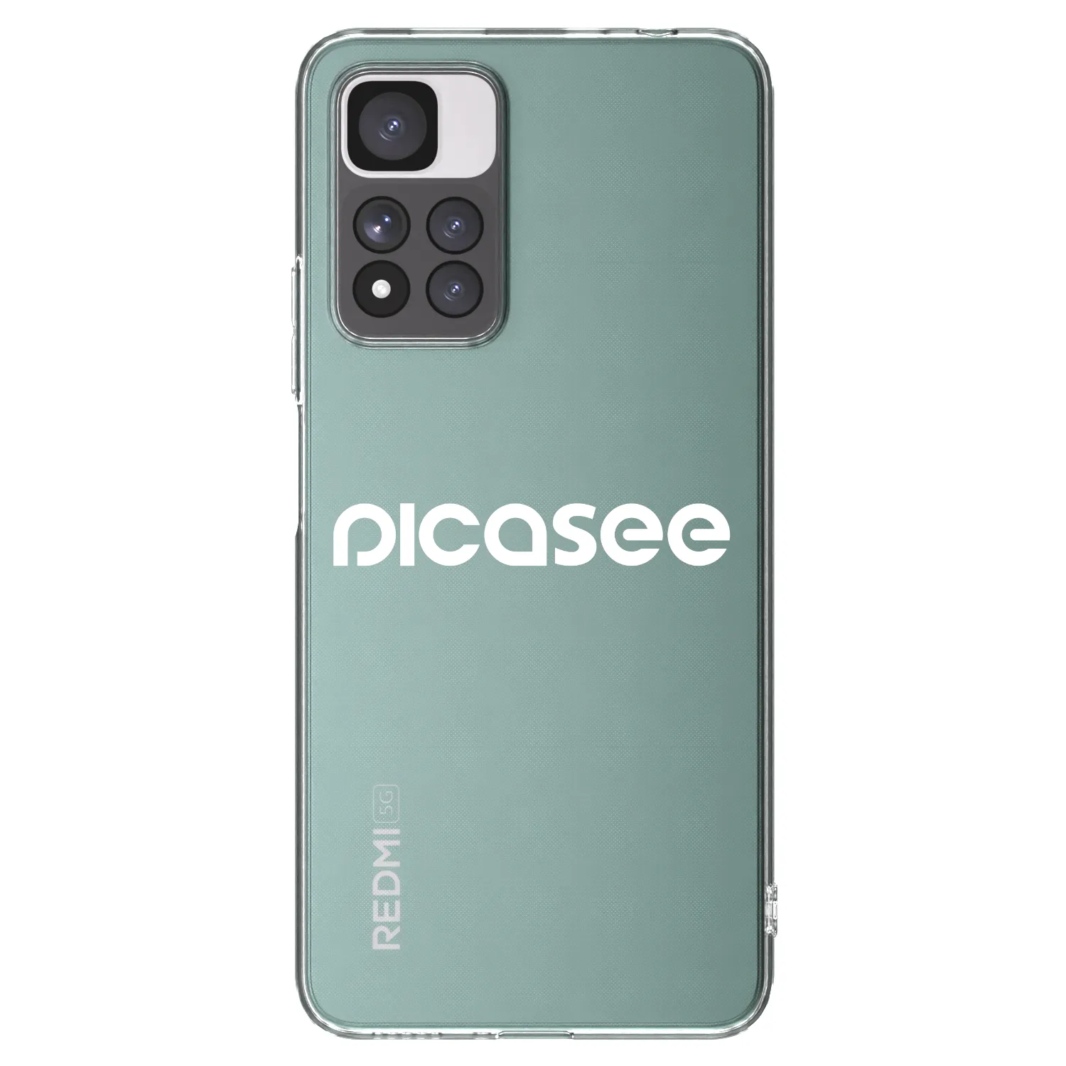 Picasee átlátszó szilikon tok az alábbi mobiltelefonokra Xiaomi Redmi Note 11 Pro+ 5G - Picasee - new logo - white