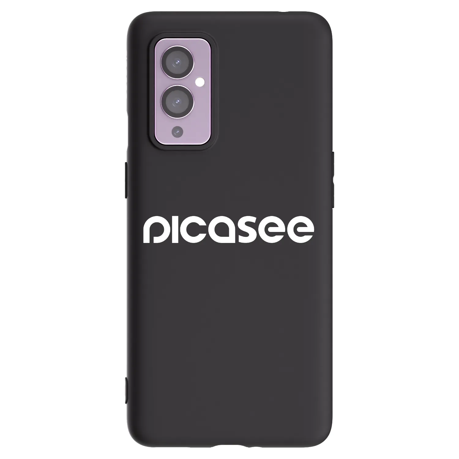 Picasee fekete szilikon tok az alábbi mobiltelefonokra OnePlus 9 - Picasee - new logo - white