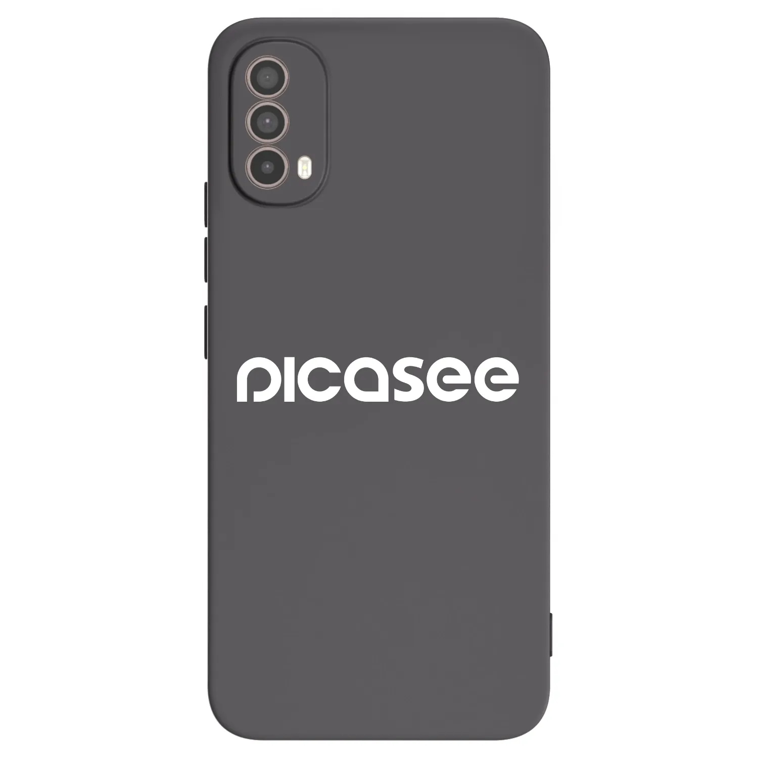 Picasee fekete szilikon tok az alábbi mobiltelefonokra Motorola Moto E40 - Picasee - new logo - white