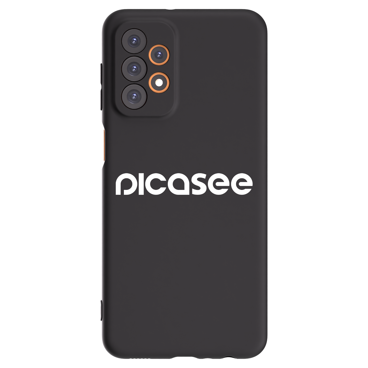 Picasee fekete szilikon tok az alábbi mobiltelefonokra Samsung Galaxy A23 A235F 4G - Picasee - new logo - white