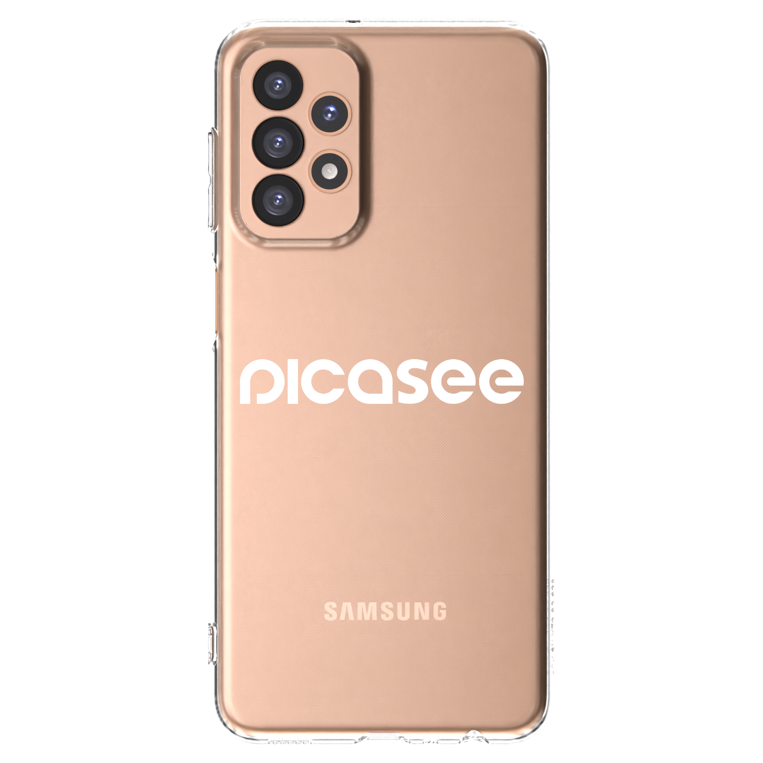Picasee átlátszó szilikon tok az alábbi mobiltelefonokra Samsung Galaxy A23 A236B 5G - Picasee - new logo - white